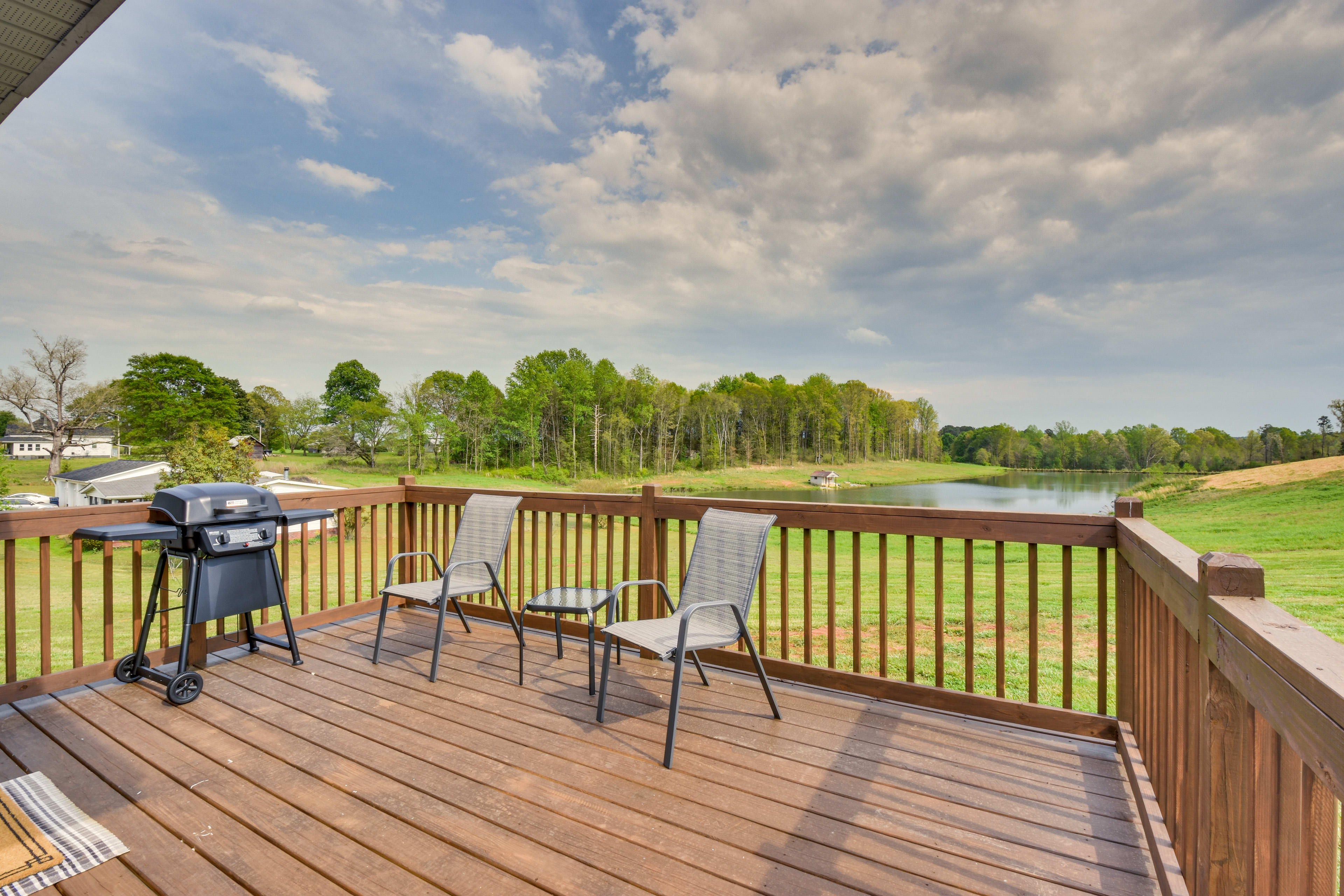 Private Deck | Gas Grill | Outdoor Seating | Pond Views