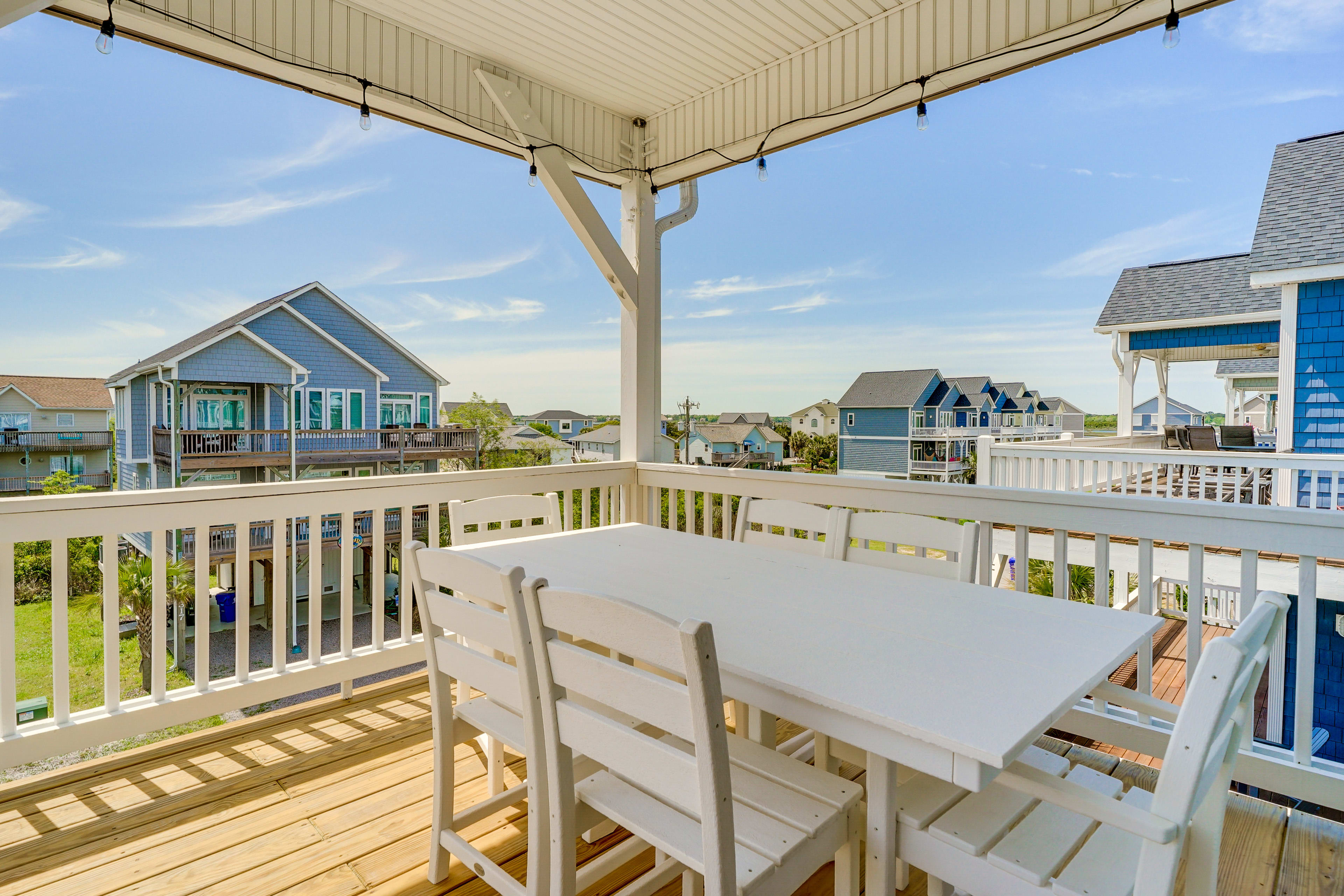 Upper Deck | Partial Water Views | Bistro Lighting