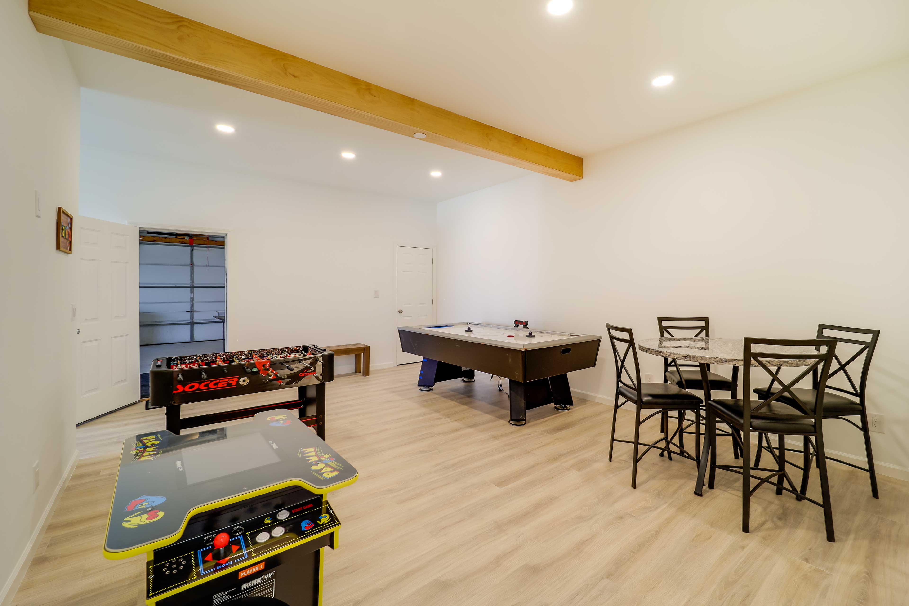 Game Area | Basement | Foosball Table | Air Hockey Table | Pac-Man Arcade Game