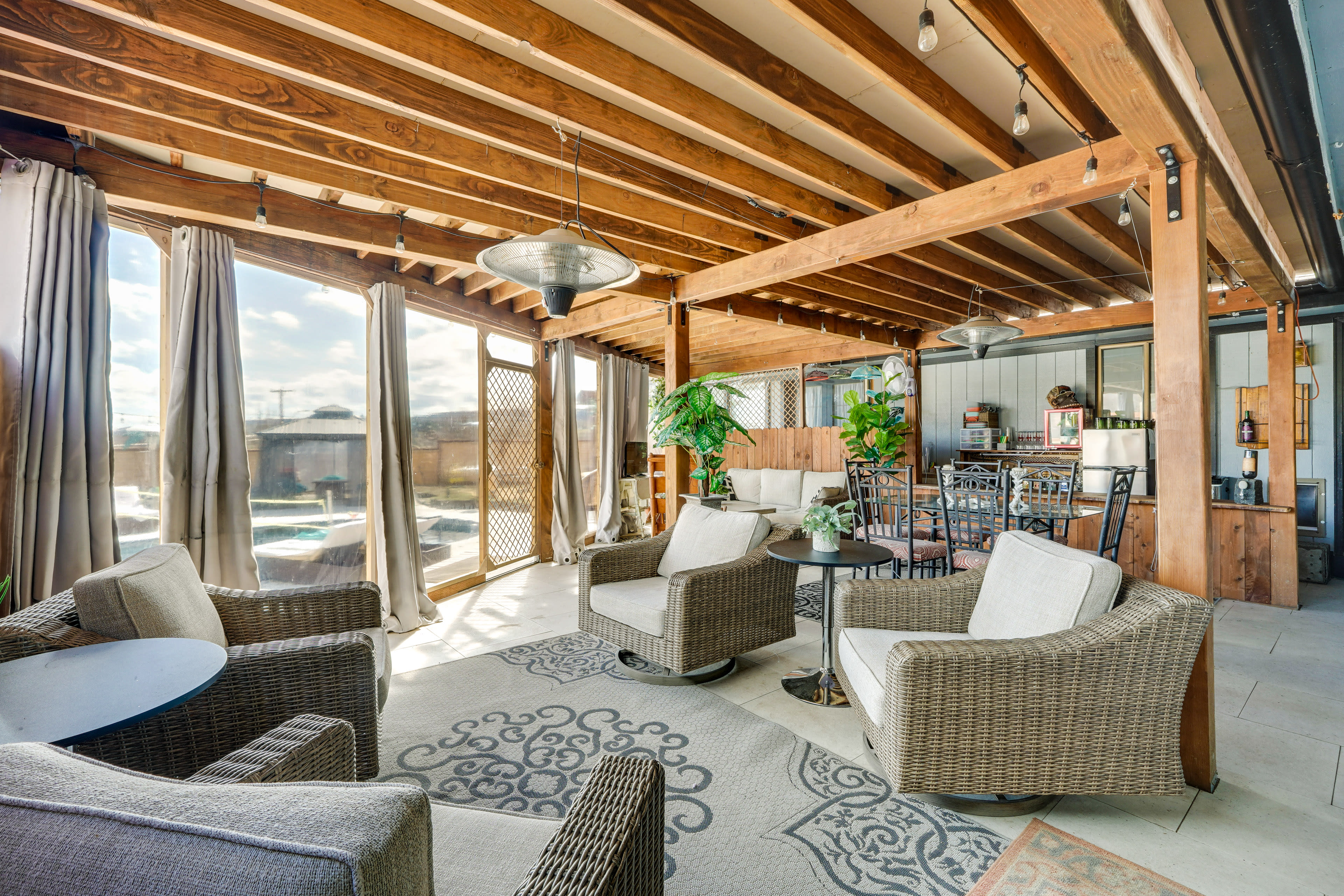 Veranda | 1st-Floor Apartment Unit | Outdoor Entertainment Areas