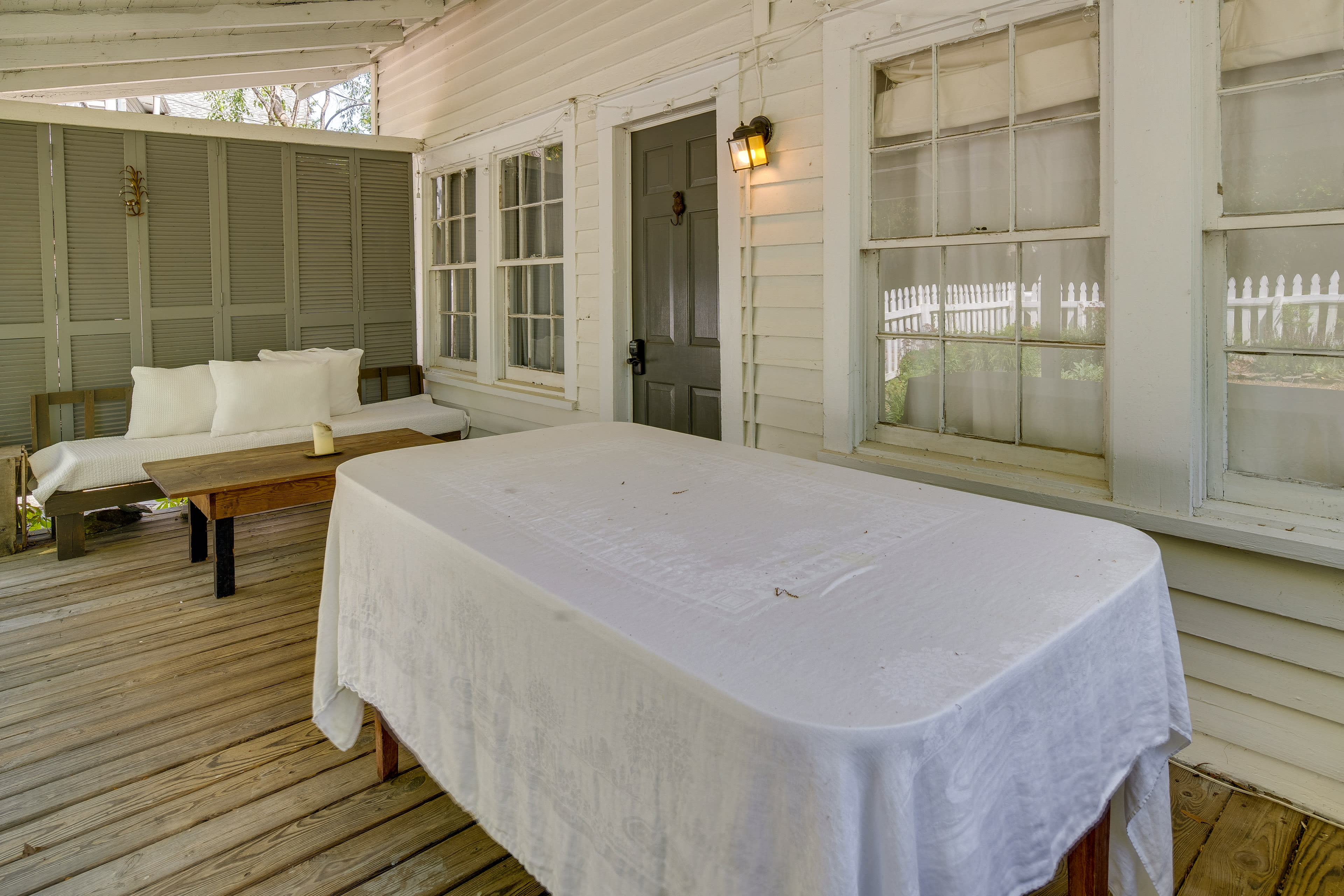 Covered Porch | Sitting Area | Dining Area