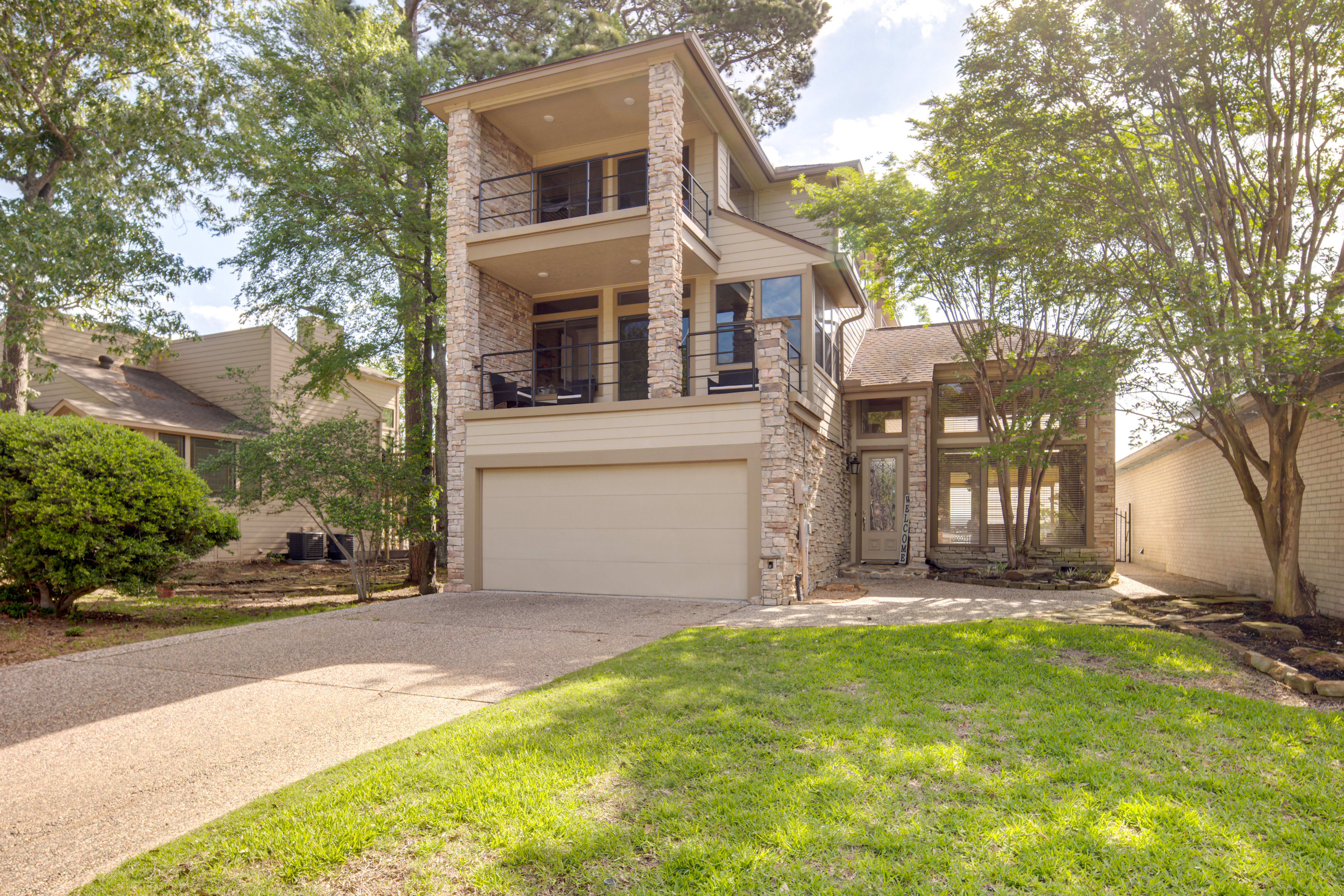 Lakefront Montgomery Home: Boat Cleats & Game Room