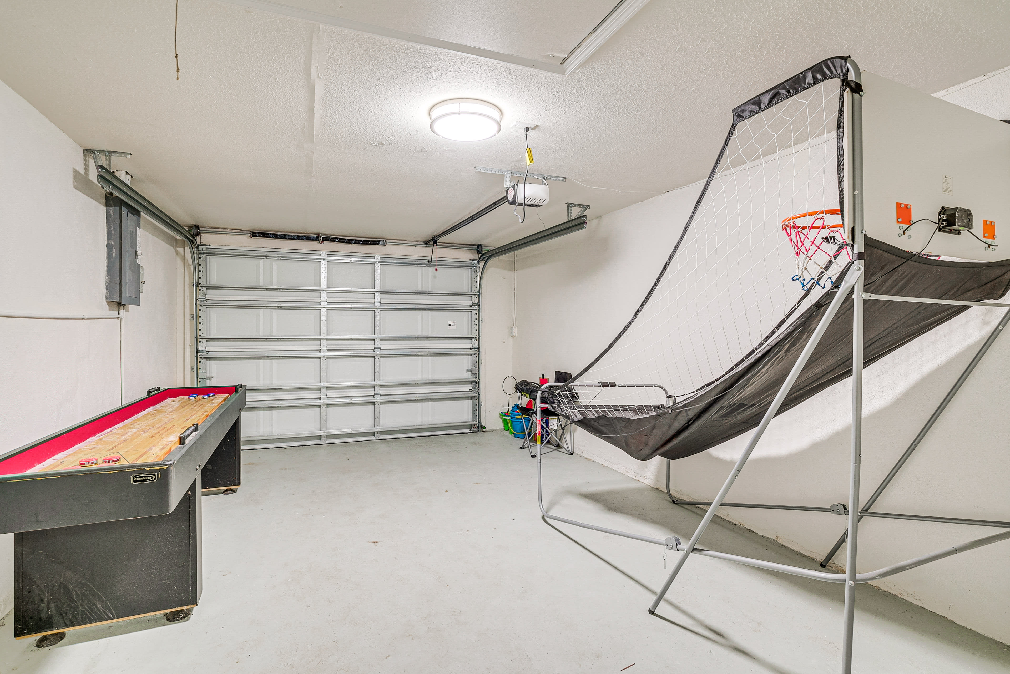 Garage Game Room | Shuffleboard Table | Board Games