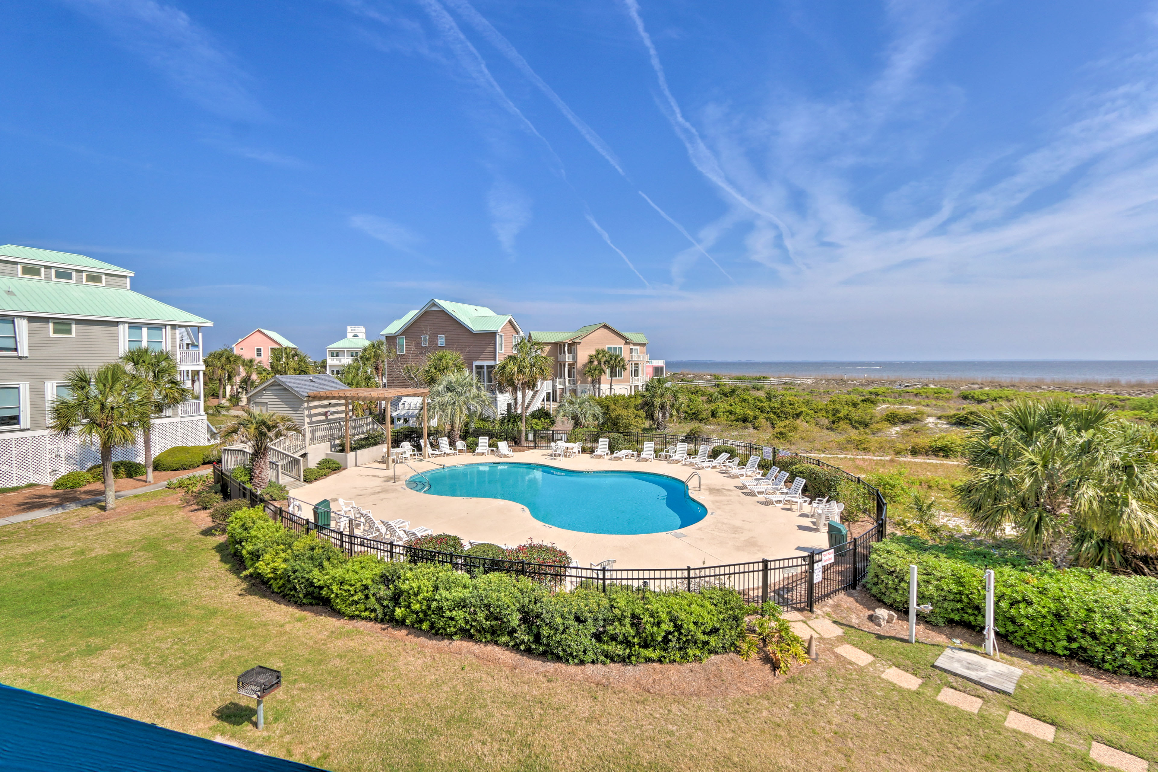 Saint Helena Island Condo w/ Pool Access & Views!