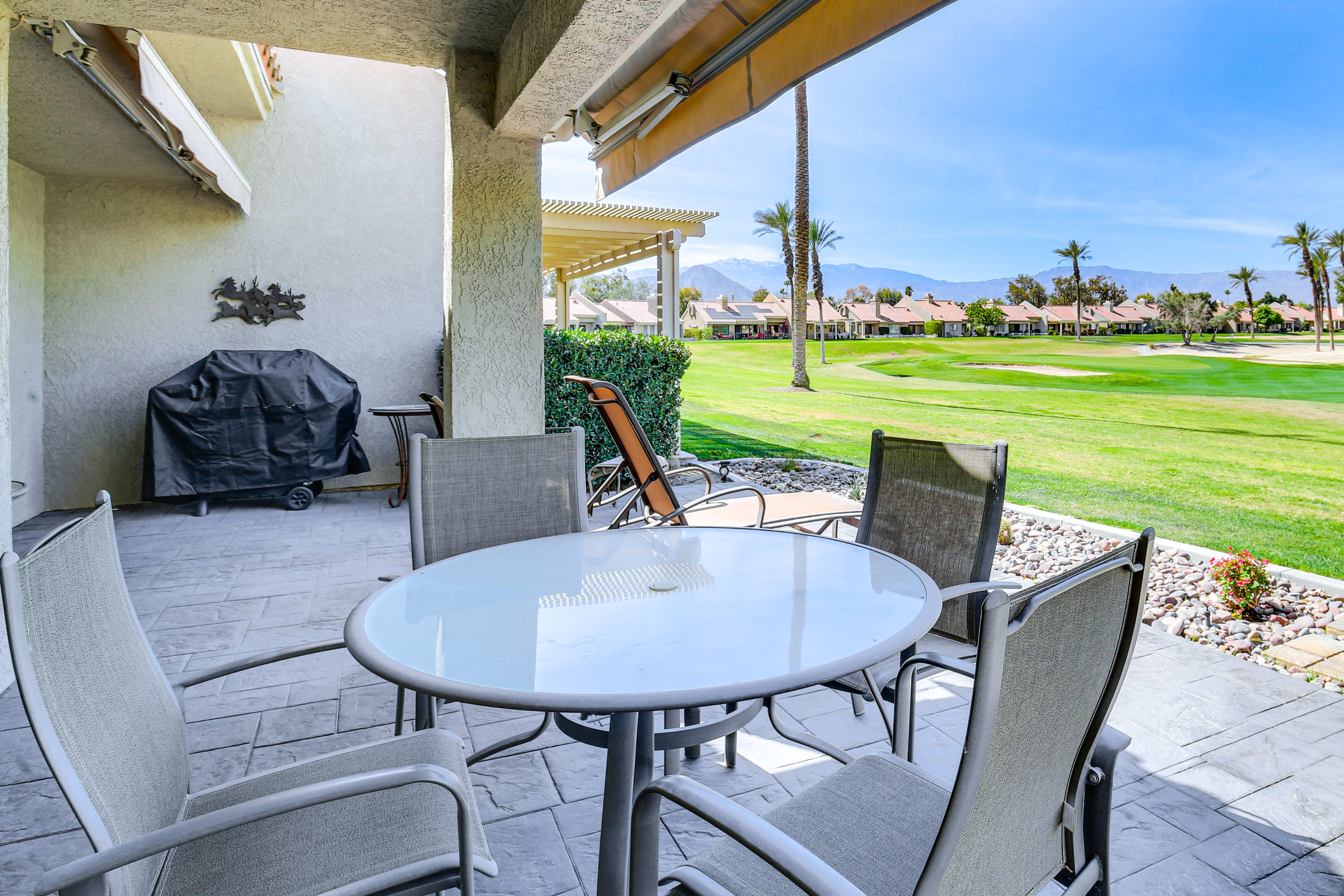 Private Patio | Dining Area | Mountain Views