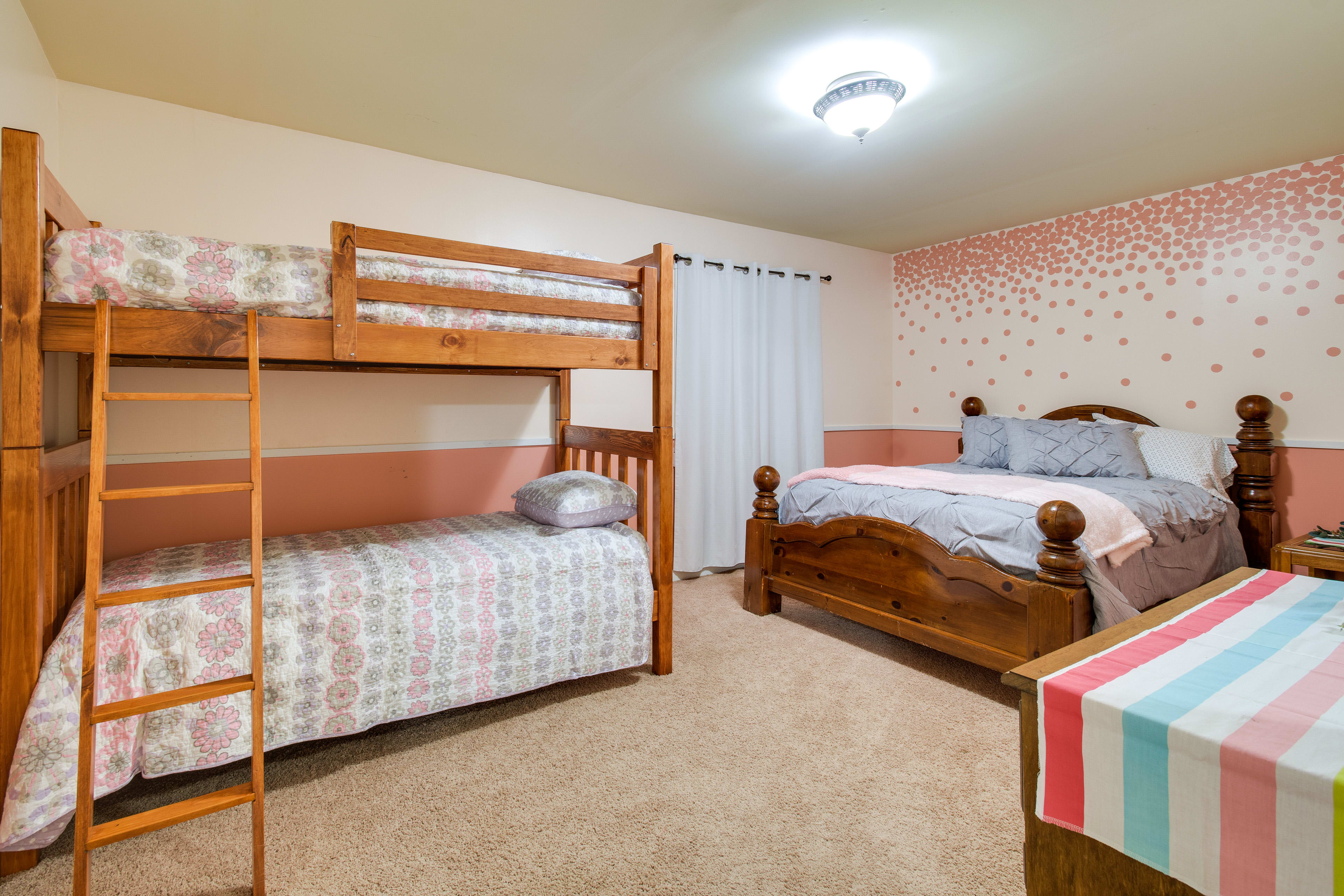 Bedroom 6 | Basement | Queen Bed | Twin Bunk Bed