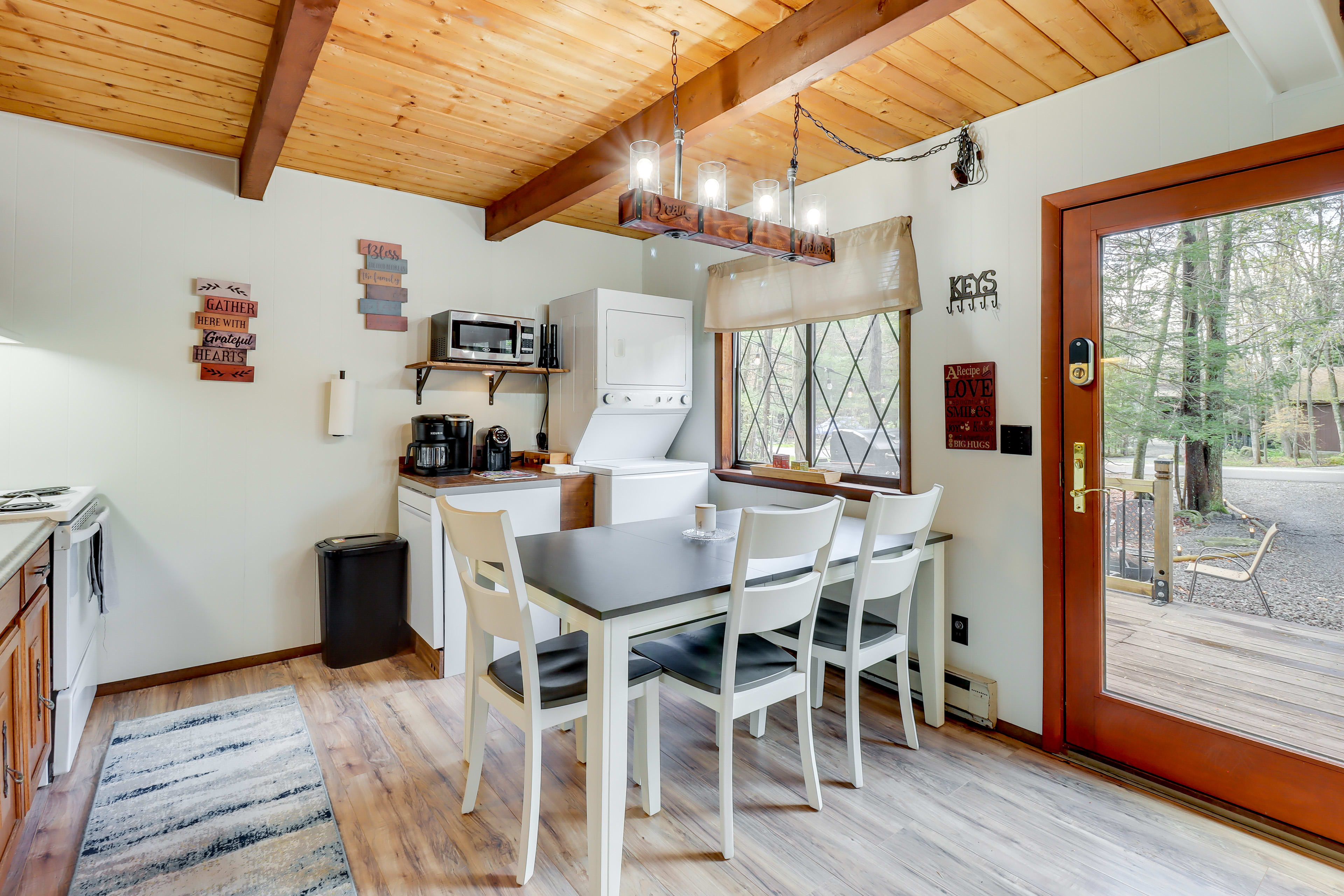 Dining Area & Kitchen | 1st Floor | In-Home Laundry