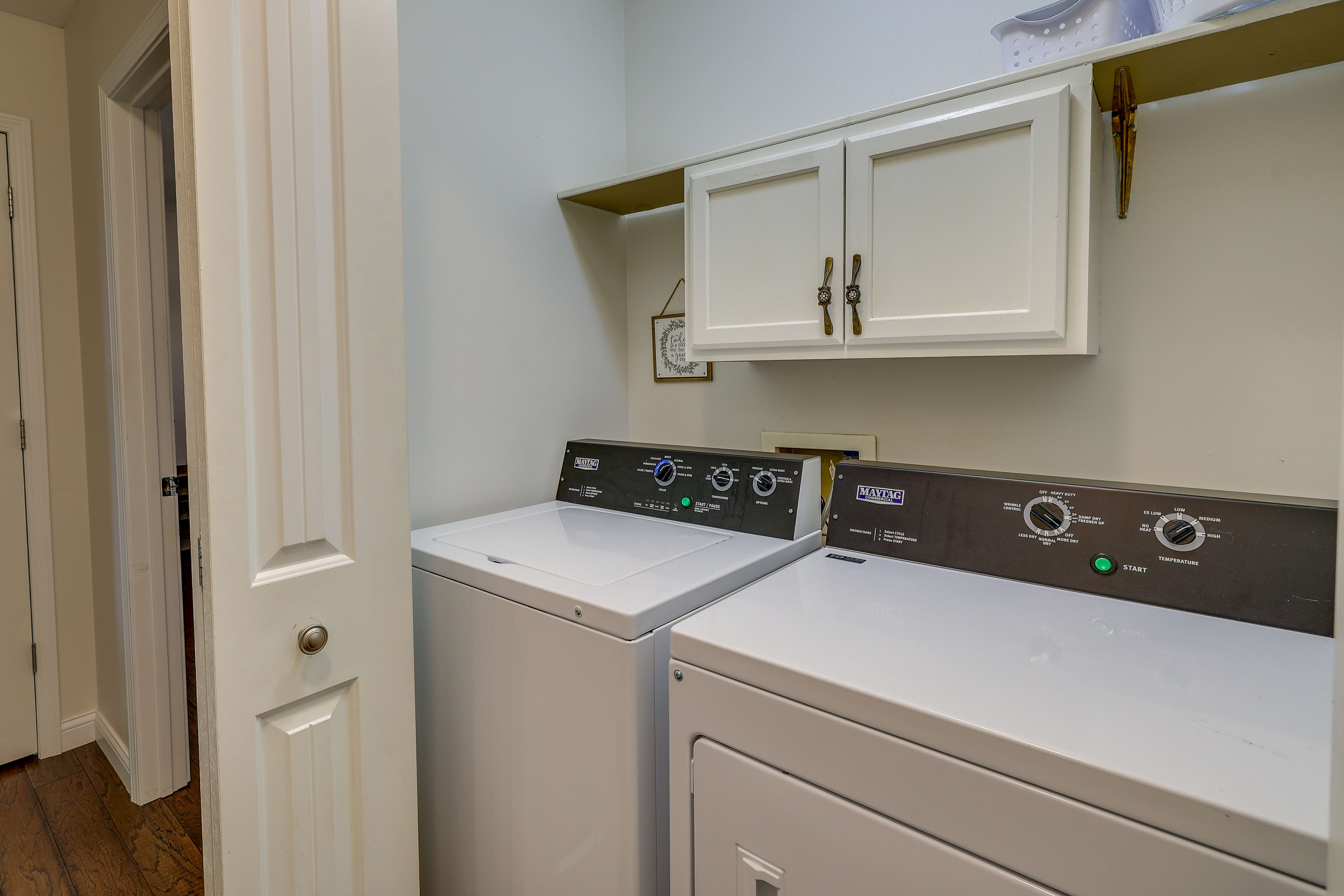 Laundry Closet | Main Level | Washer + Dryer | Laundry Detergent