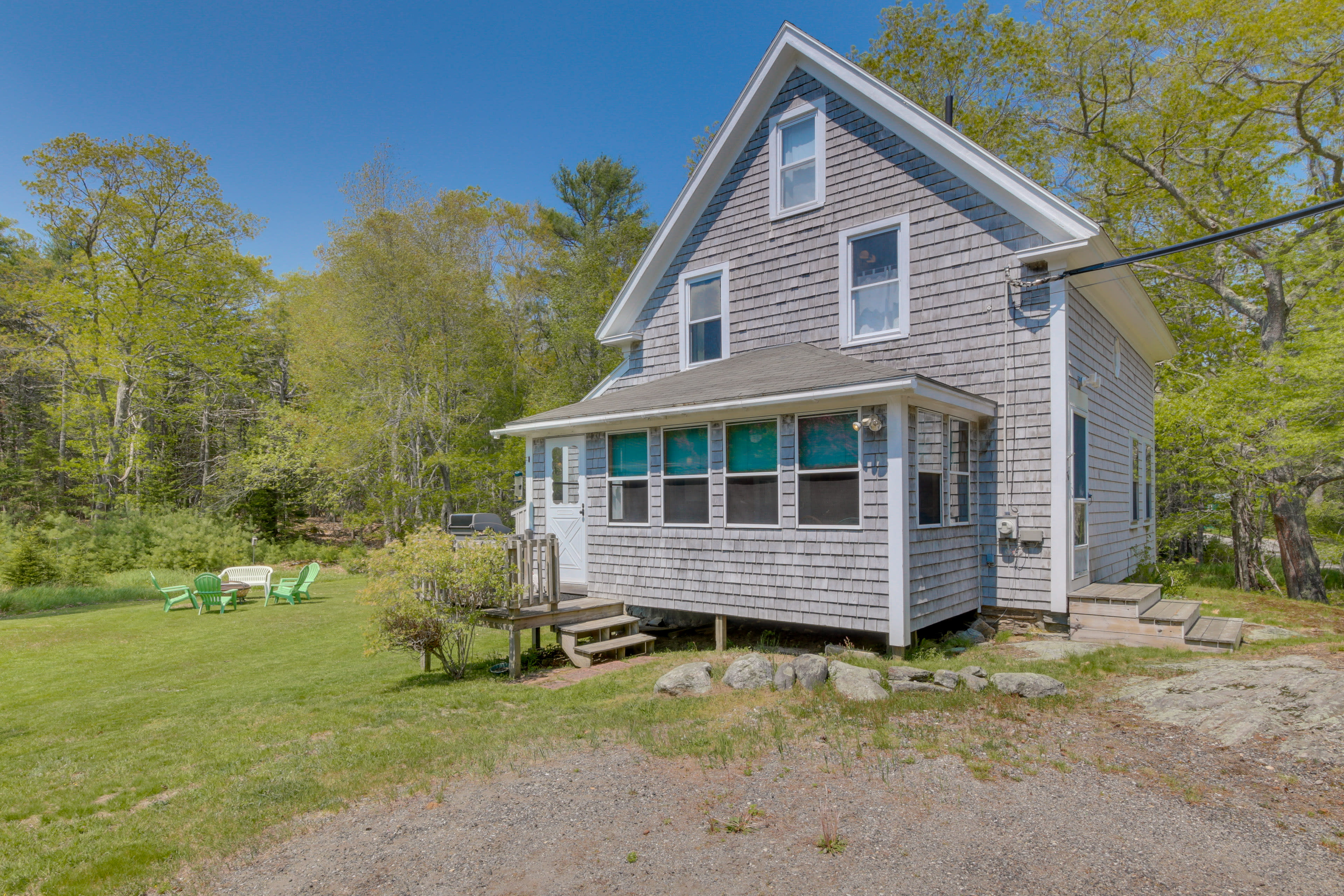 Cottage Exterior | Parking | Driveway (3 Vehicles)