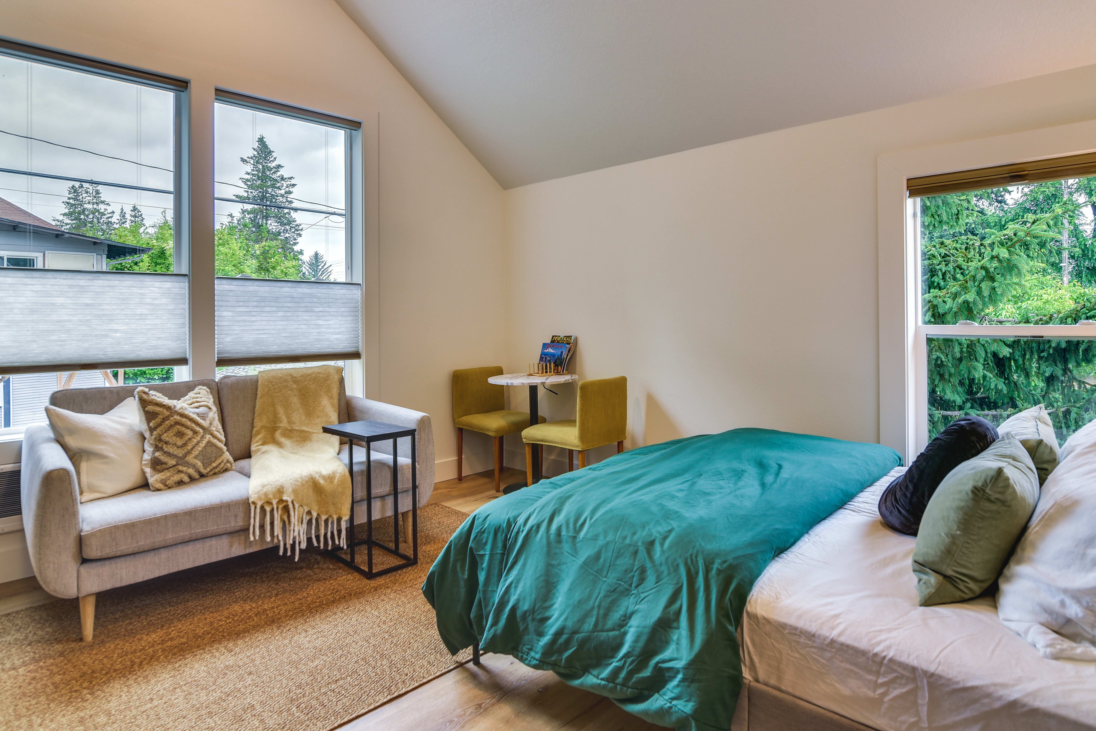 Portland Vacation Rental | Studio | 1BA | Stairs Required | 500 Sq Ft