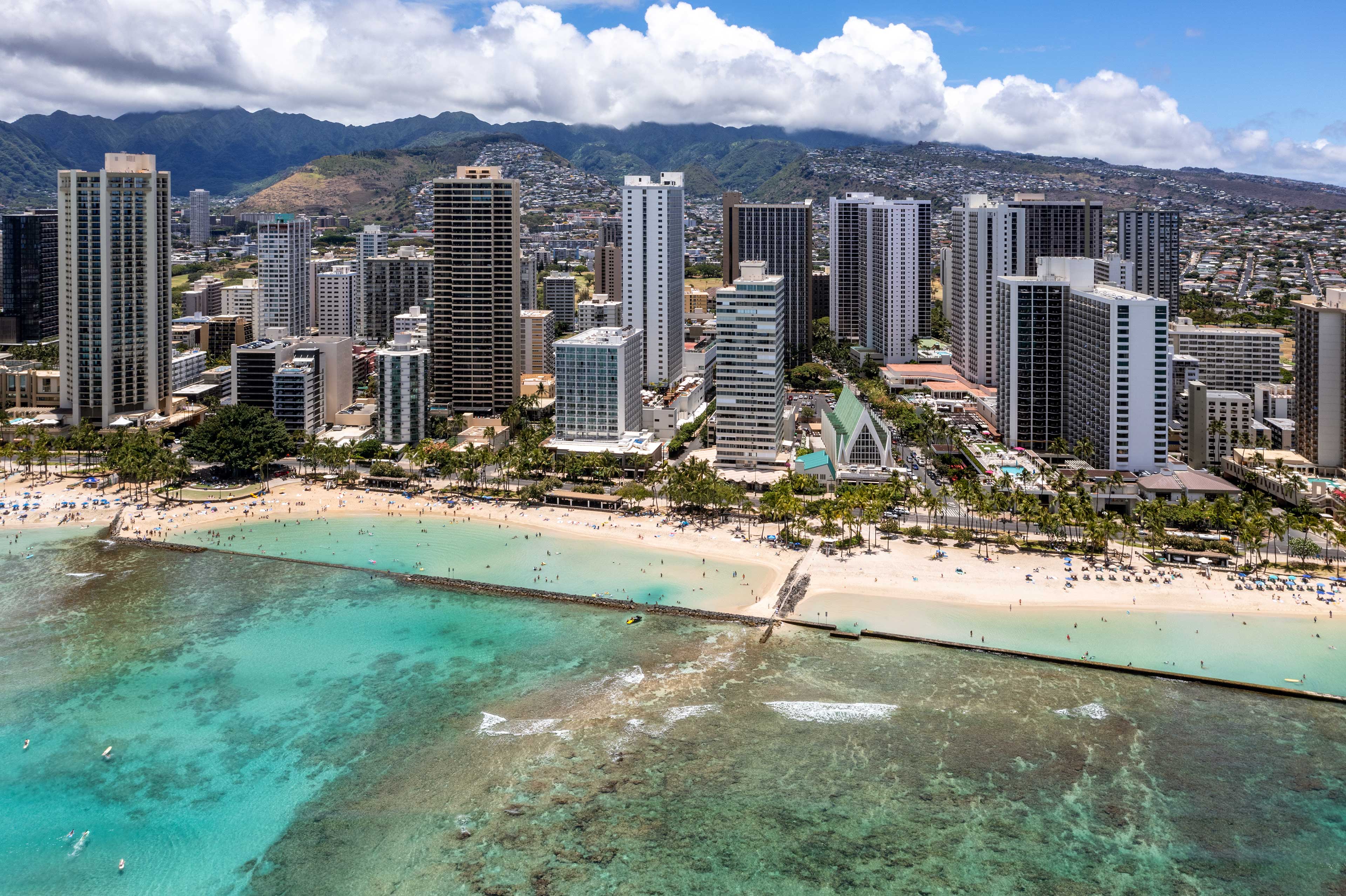 Aerial View of Condo & Beach