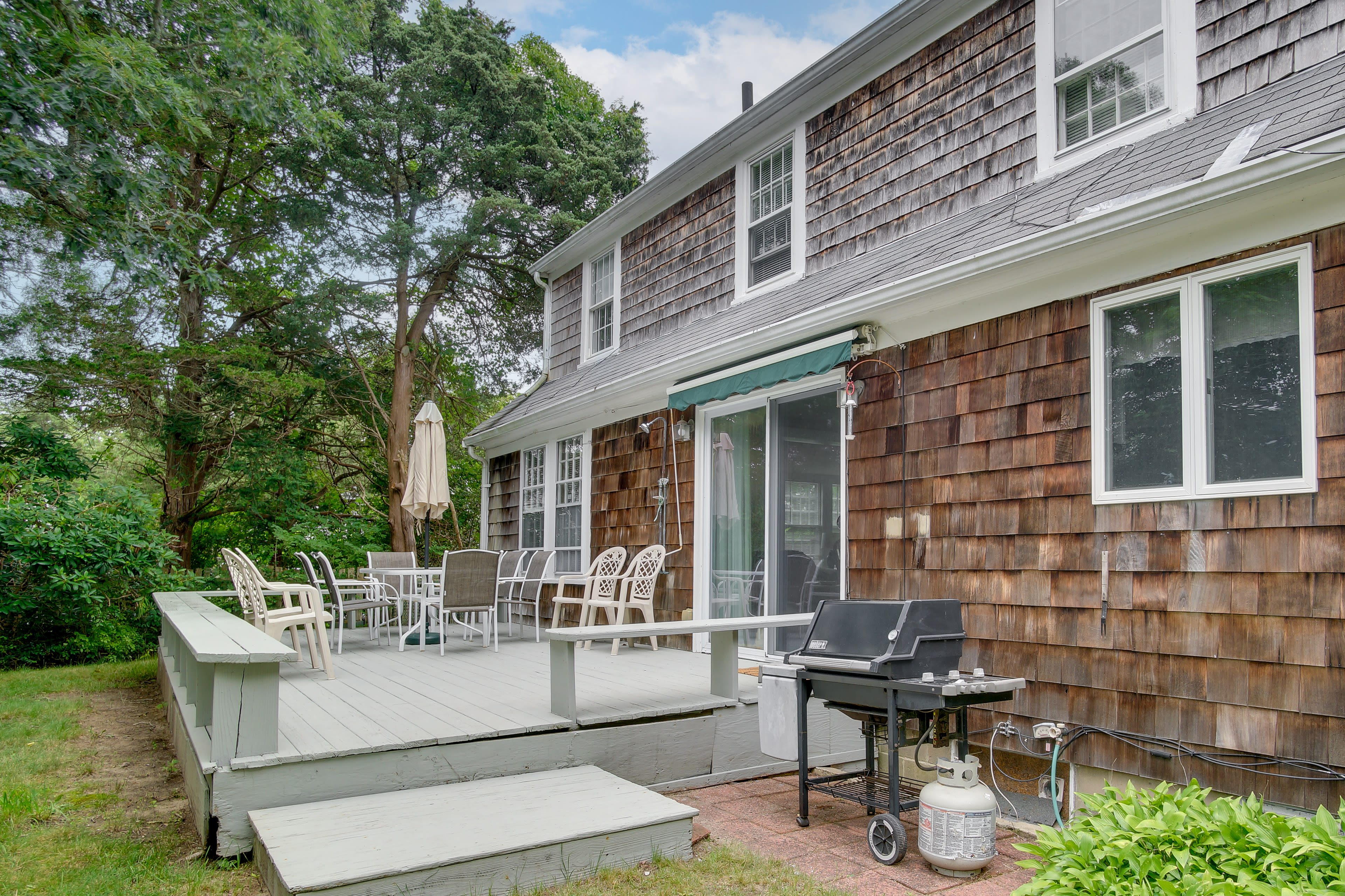 Hyannis Vacation Rental | 4BR | 1.5BA | 1,800 Sq Ft | Stairs Required