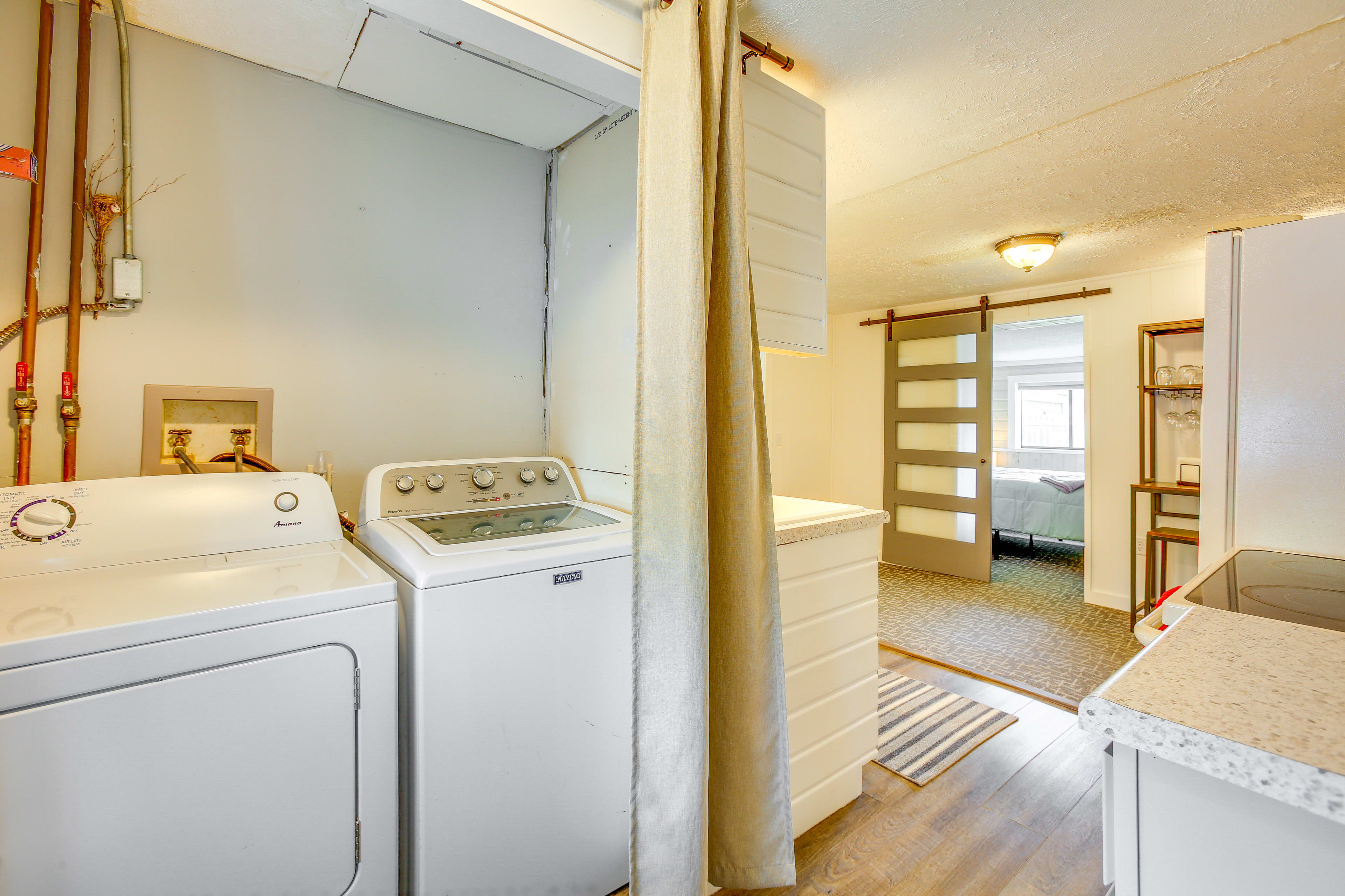 Laundry Area | Main Level | Washer + Dryer | Laundry Detergent