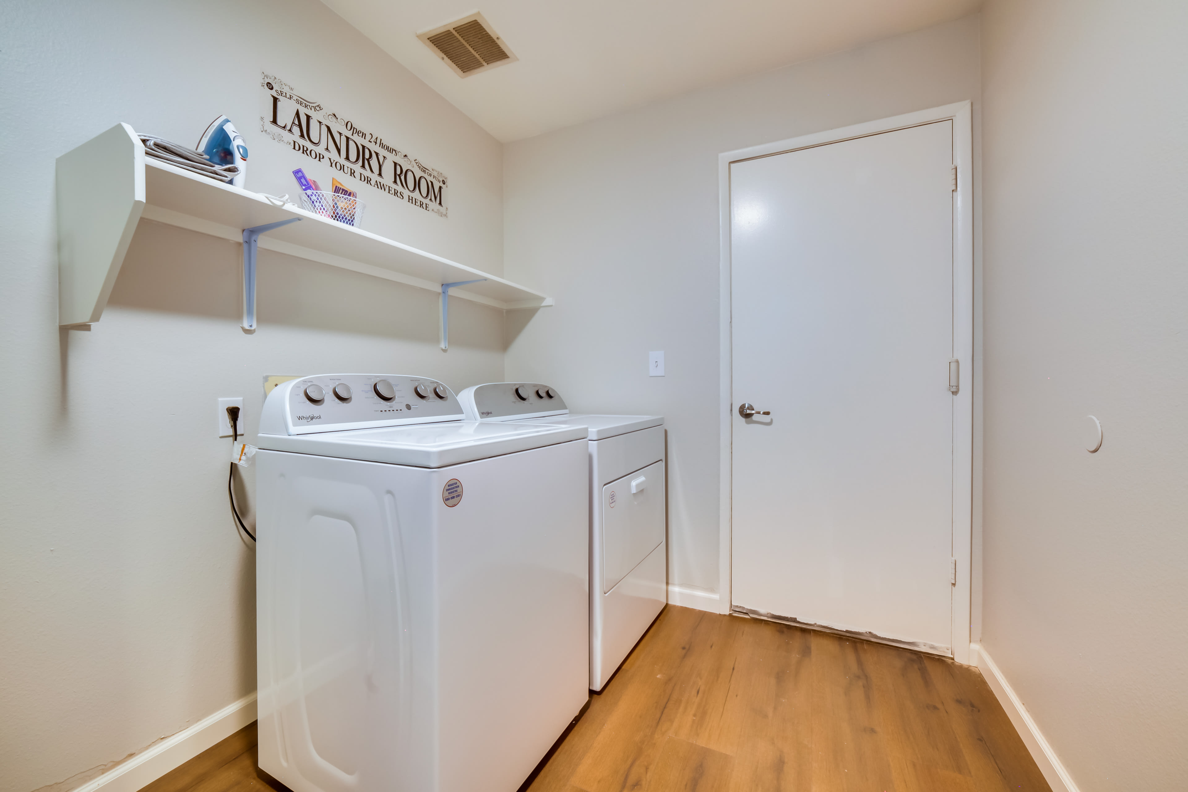 Laundry Room | Main Level | Washer + Dryer