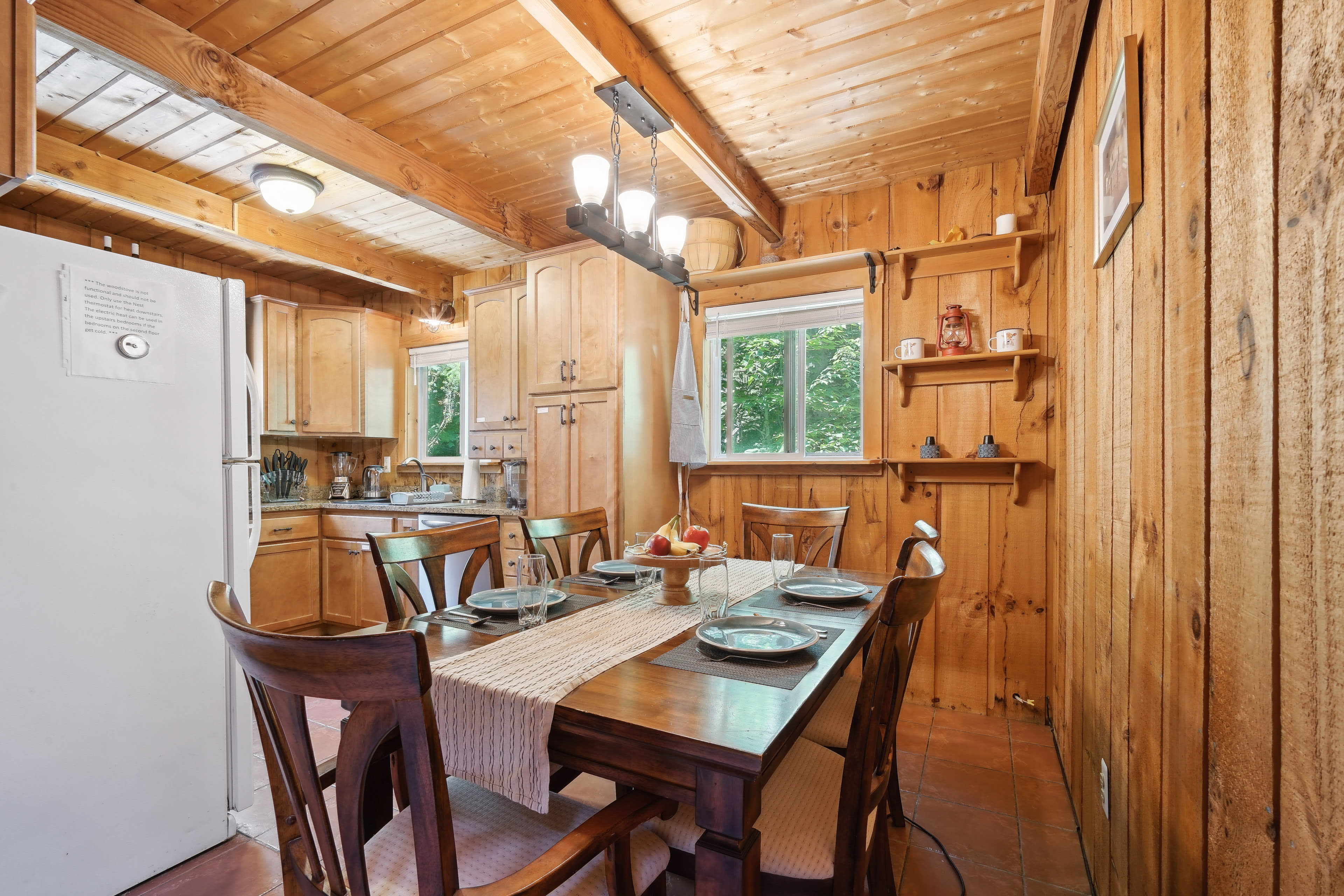 Dining Room | Central Heating | WIndow A/C Units