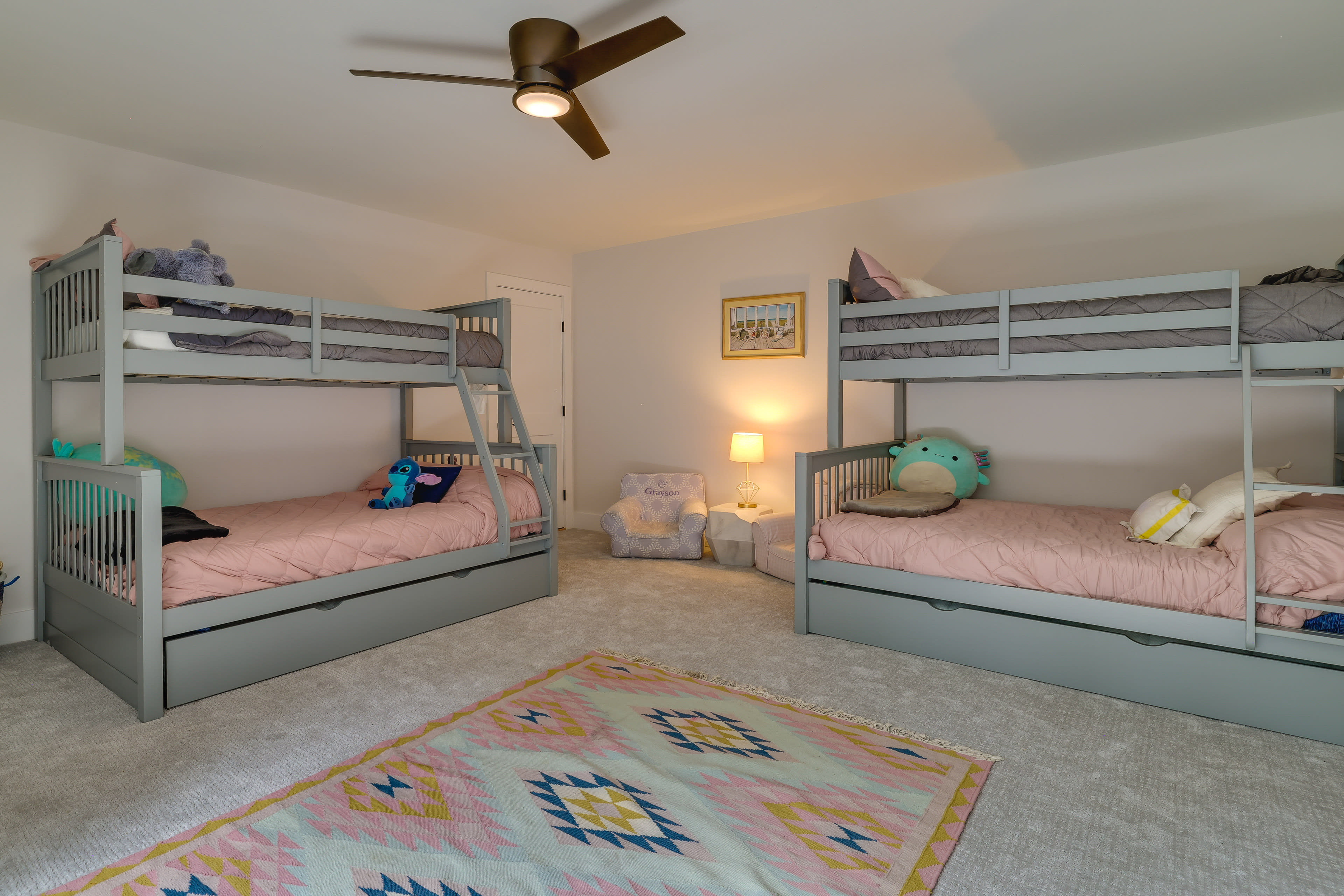 Bedroom 4 | 2nd Floor | 2 Twin/Full Bunk Beds w/ Twin Trundle Beds