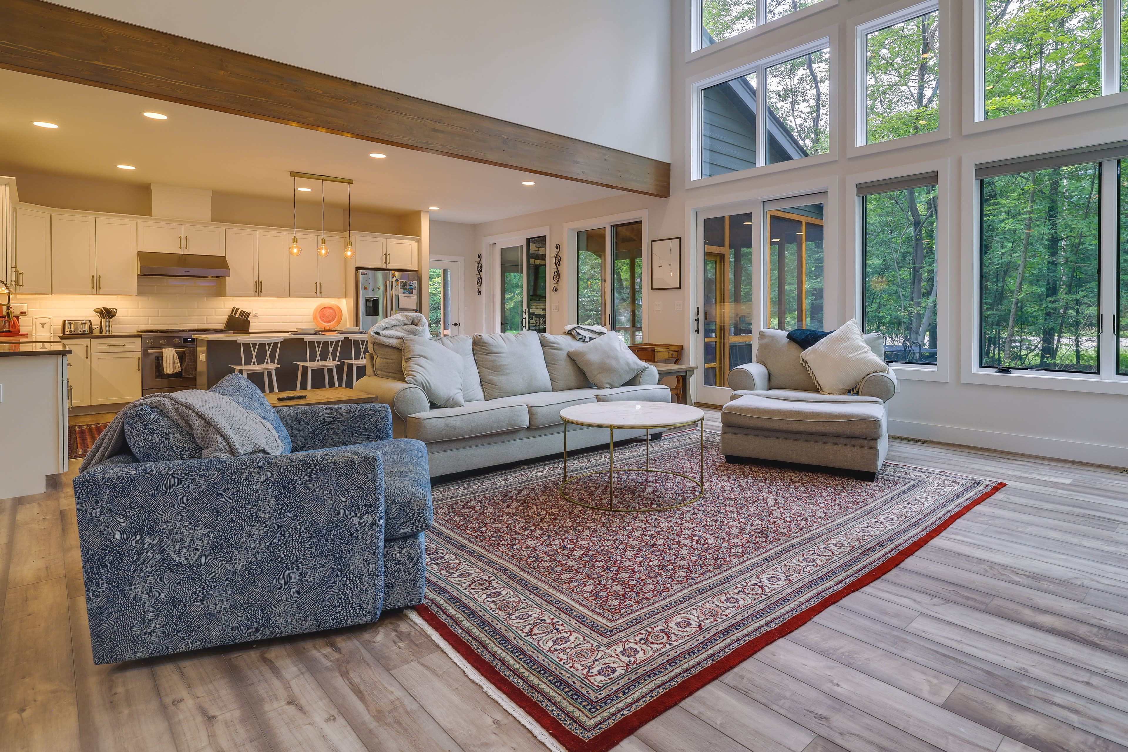 Living Room | 1st Floor | Fireplace | Smart TV w/ Cable | Wet Bar