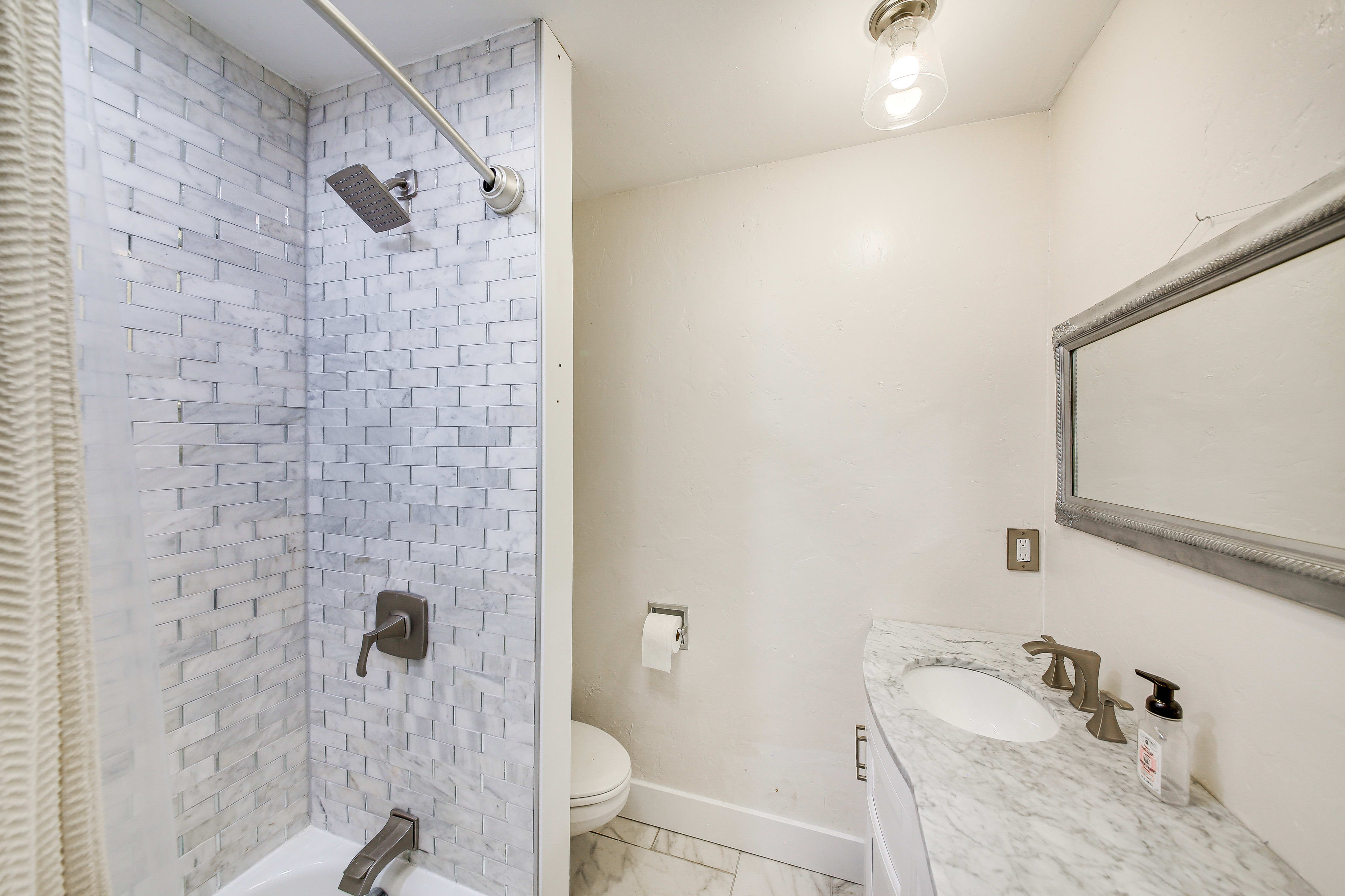 Full Bathroom | Basement | Shower/Tub Combo | Hair Dryer