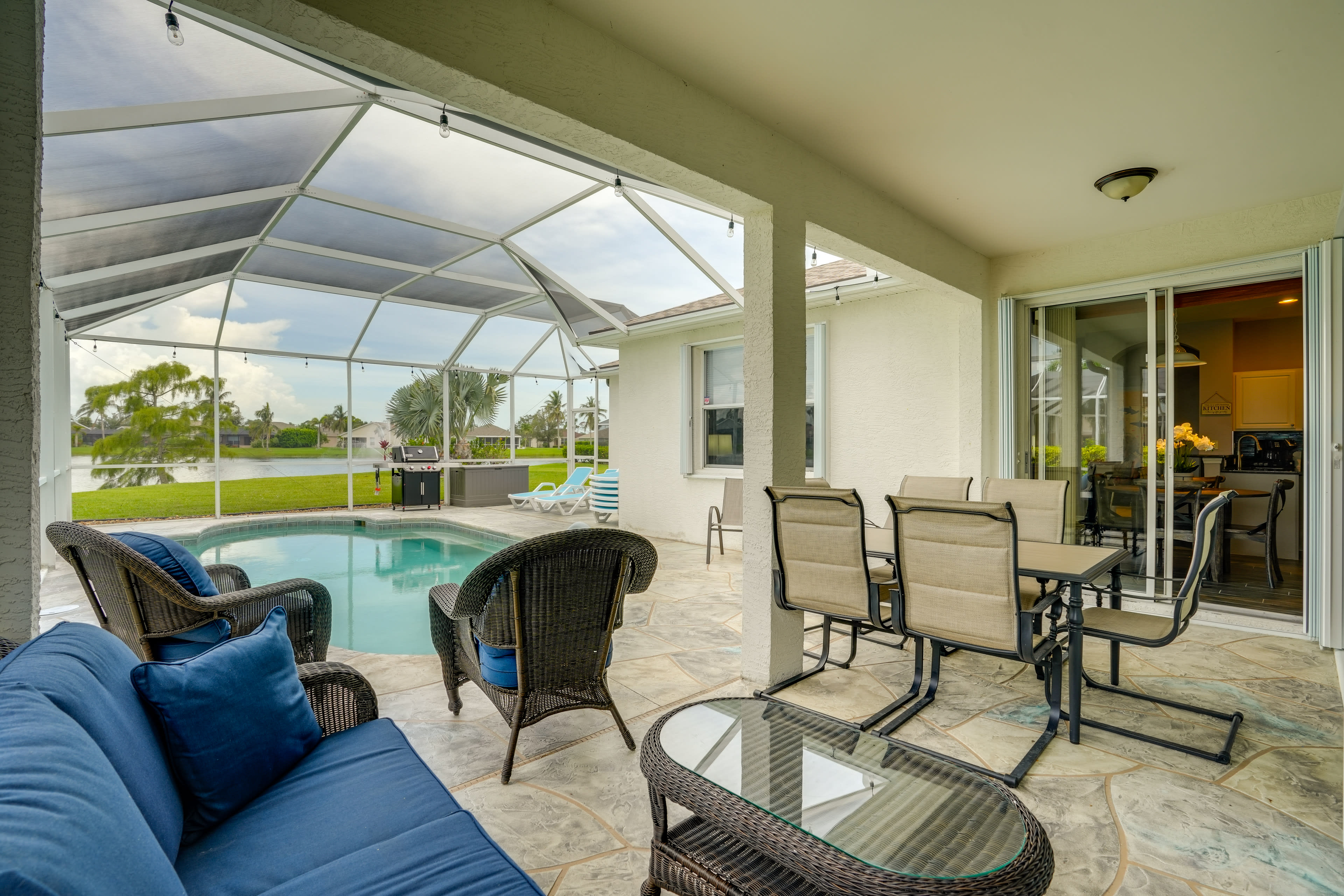 Private Patio | Lanai | Gas Grill | Heated Pool