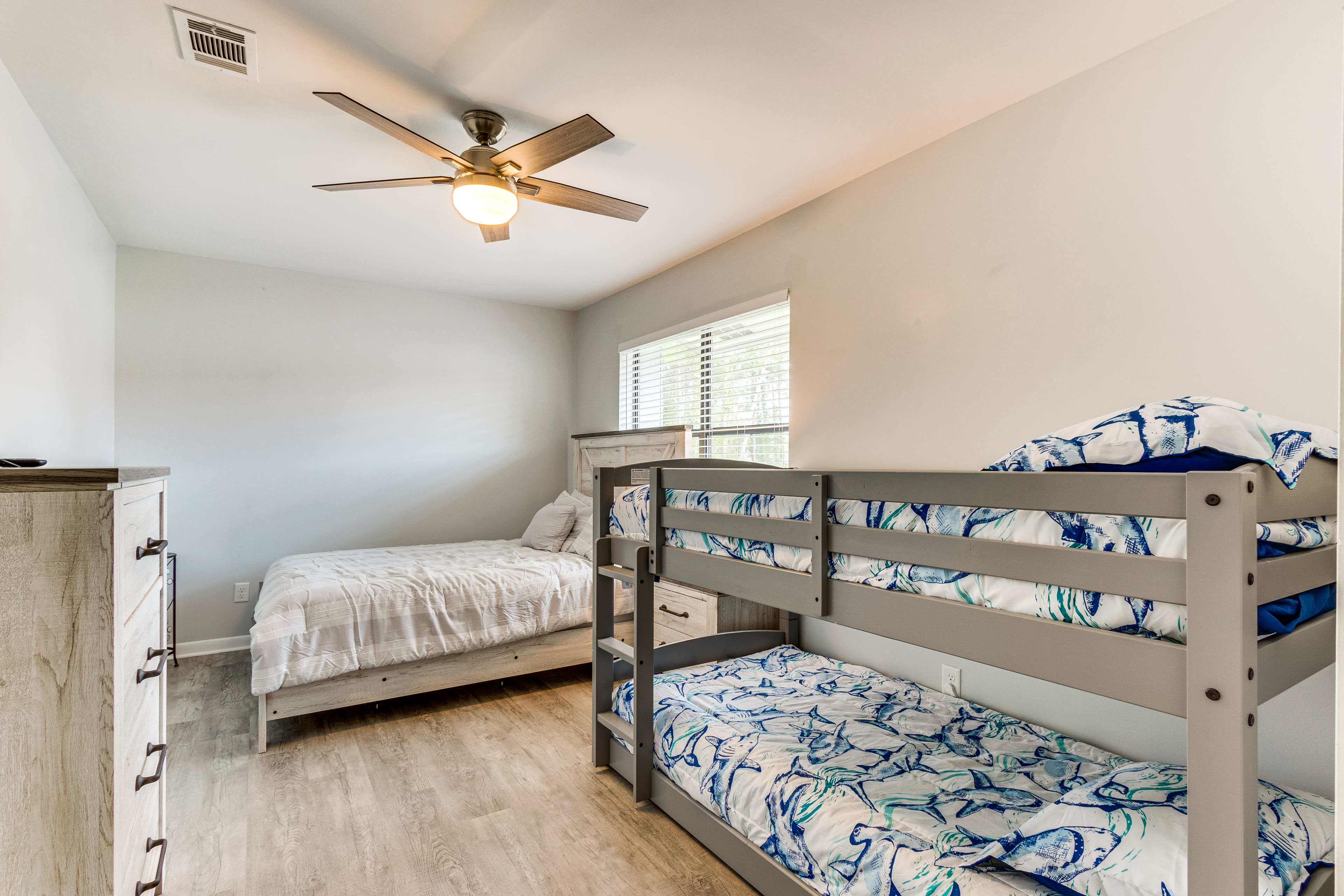 Bedroom 2 | Queen Bed | Twin Bunk Bed | 2nd Floor | Linens Provided