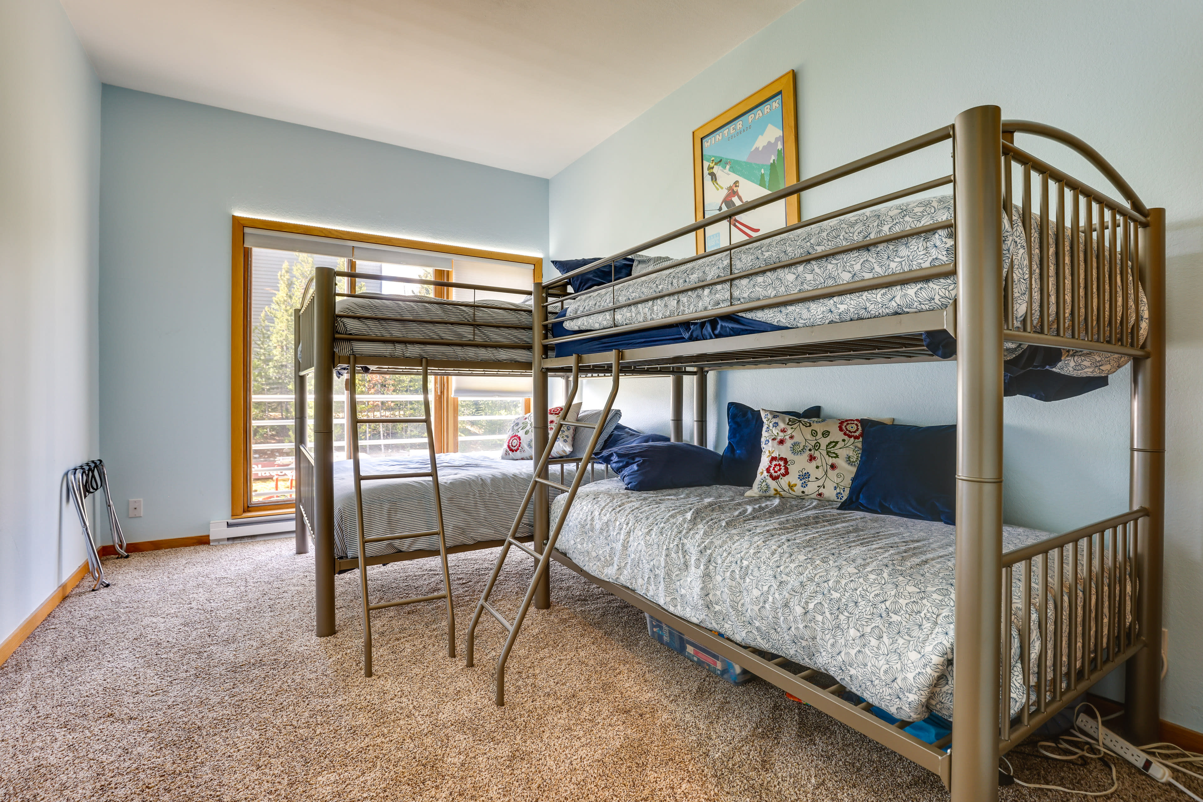 Bedroom 2 | 1st Floor | Queen Bunk Bed | Twin Bunk Bed