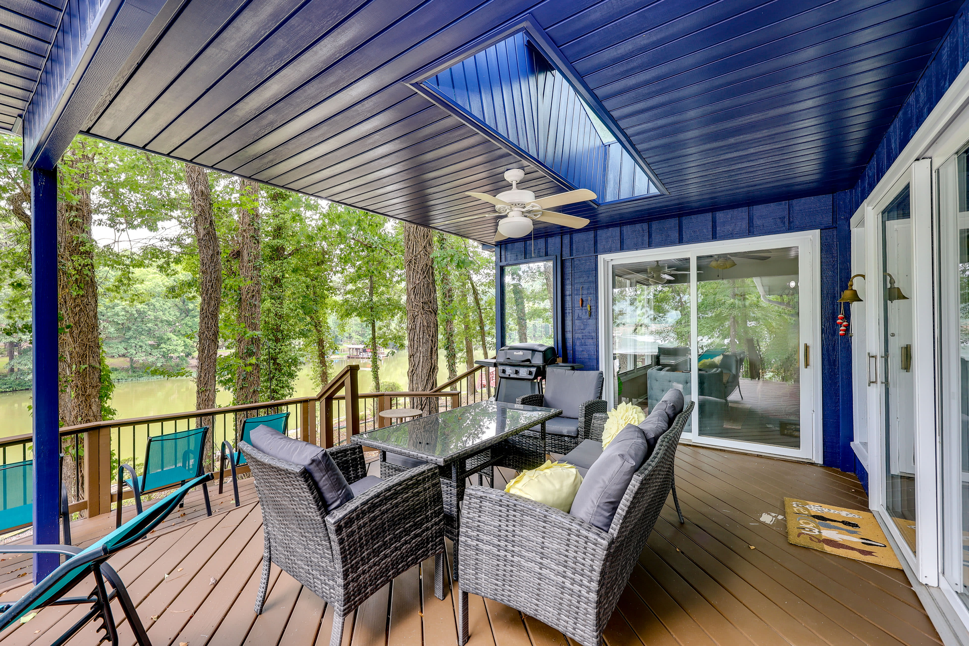 Deck | Water Views | Outdoor Dining Area | Gas Grill | Lounge Seating