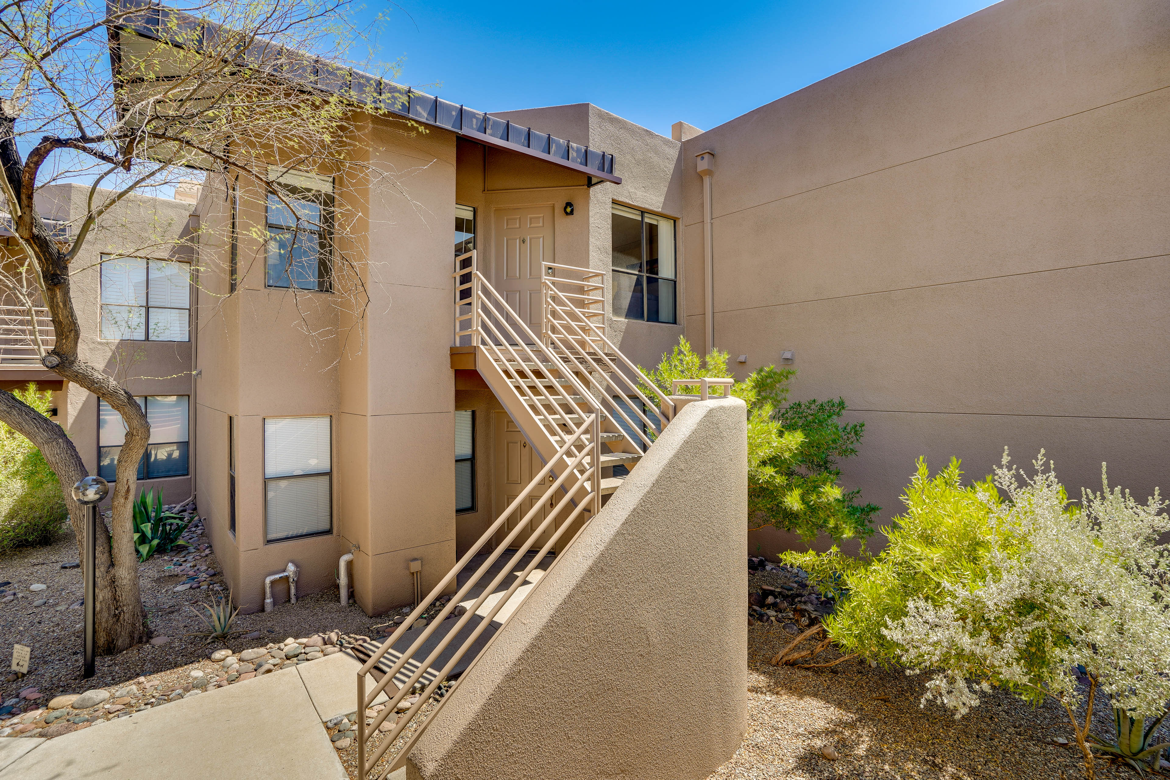 Condo Exterior | Stairs Required