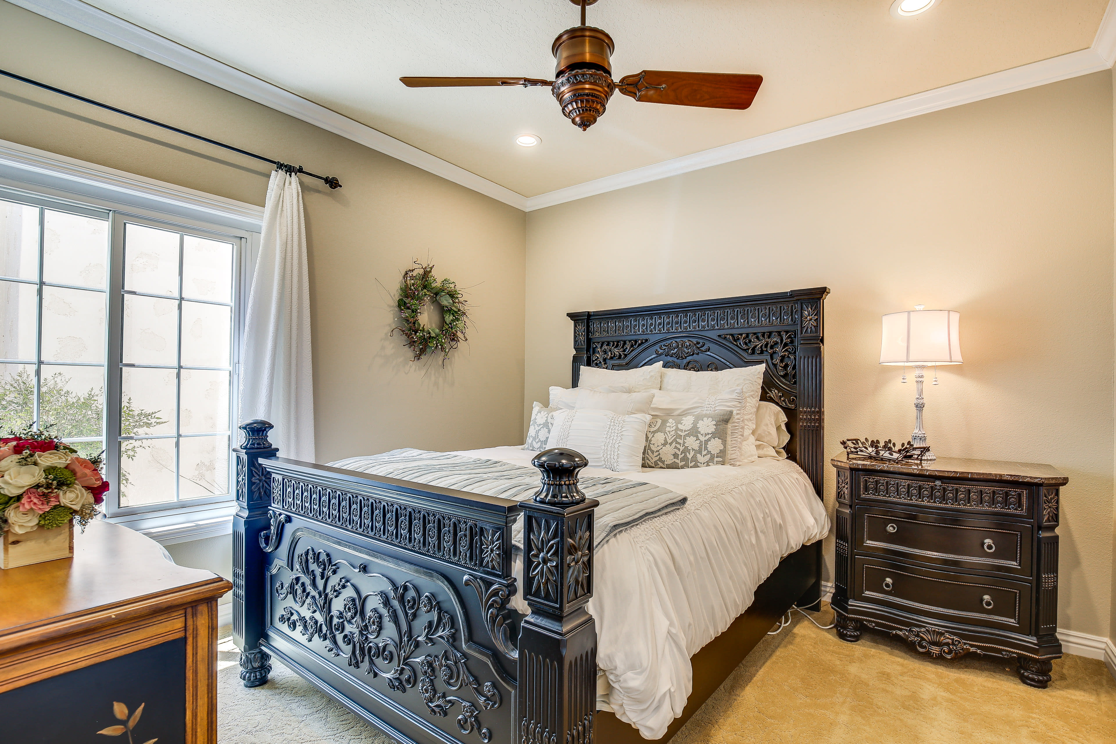 Bedroom 3 | Queen Bed | 1st Floor | Ceiling Fans