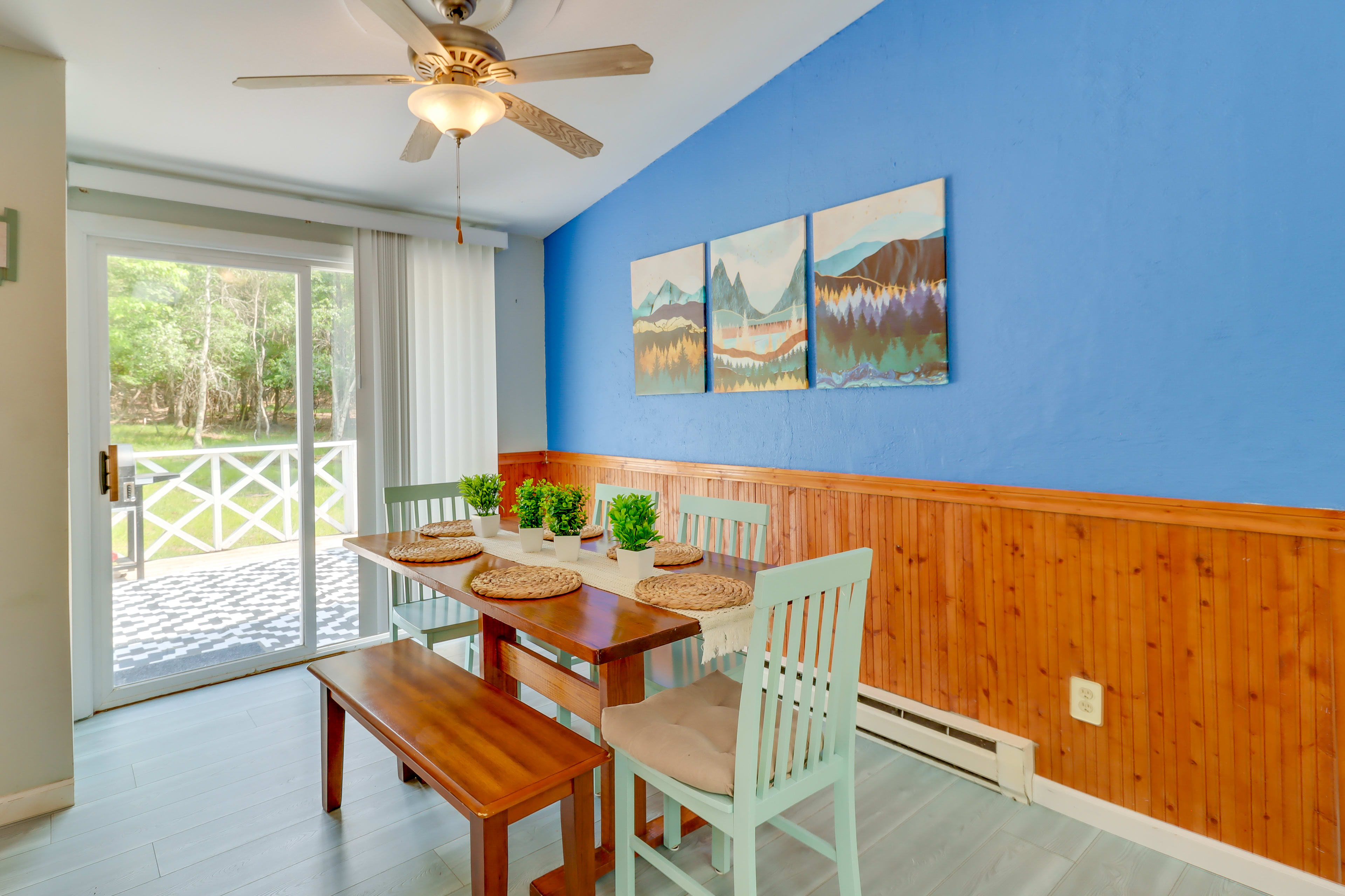 Dining Area | Electric Heating | Window A/C Units | Board Games