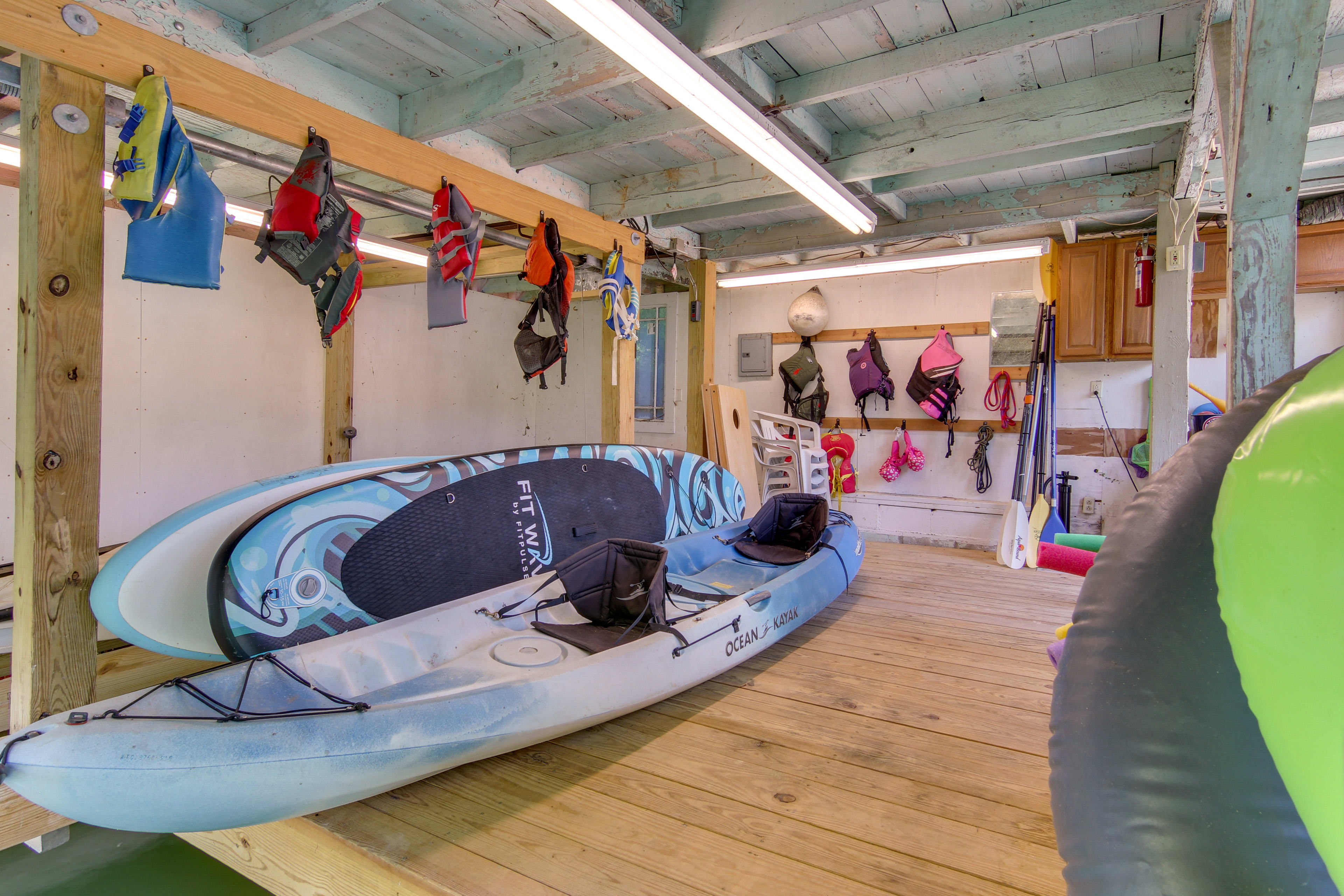 Boat House | Kayaks | Life Jackets