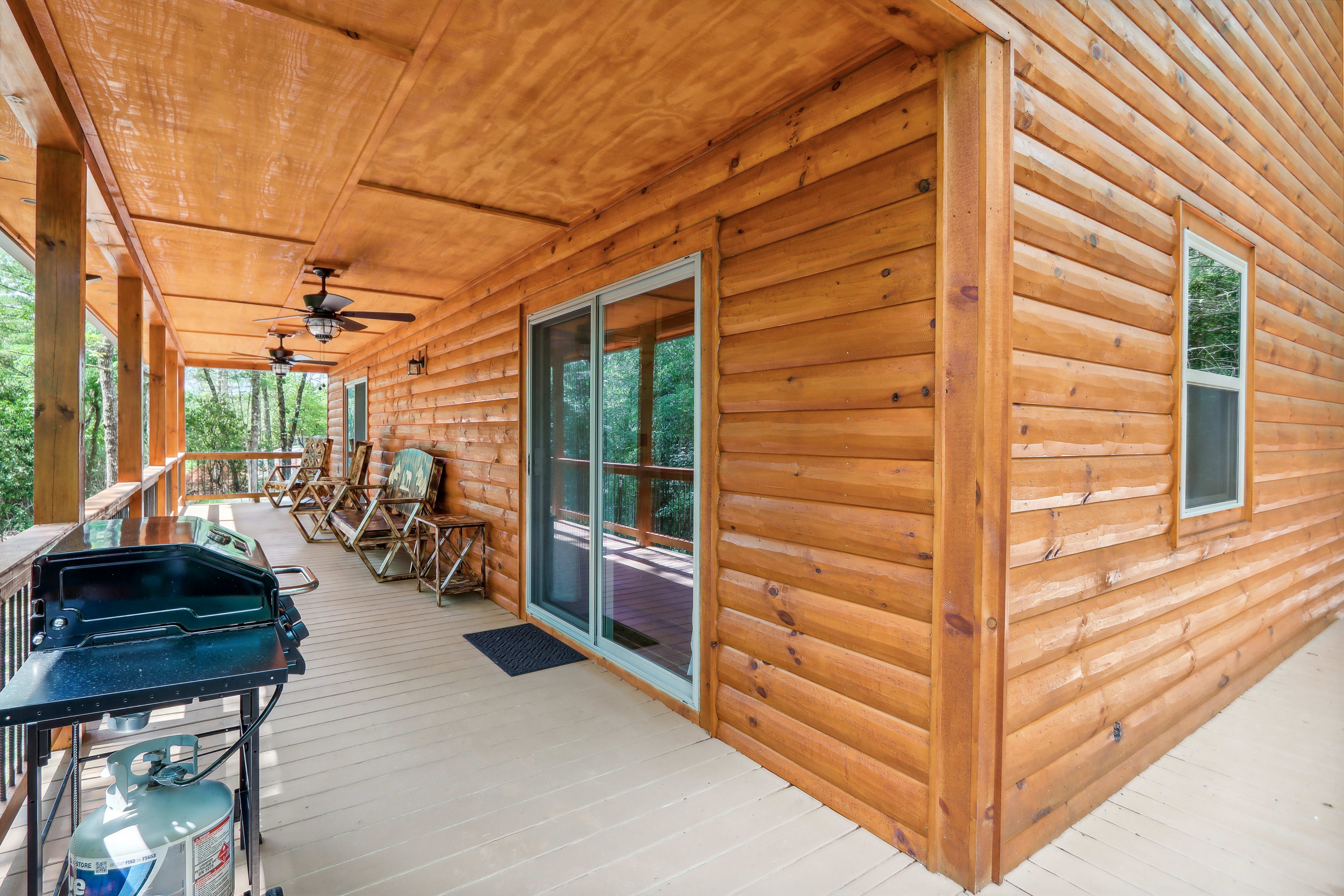 Wraparound Porch | Gas Grill | Seating