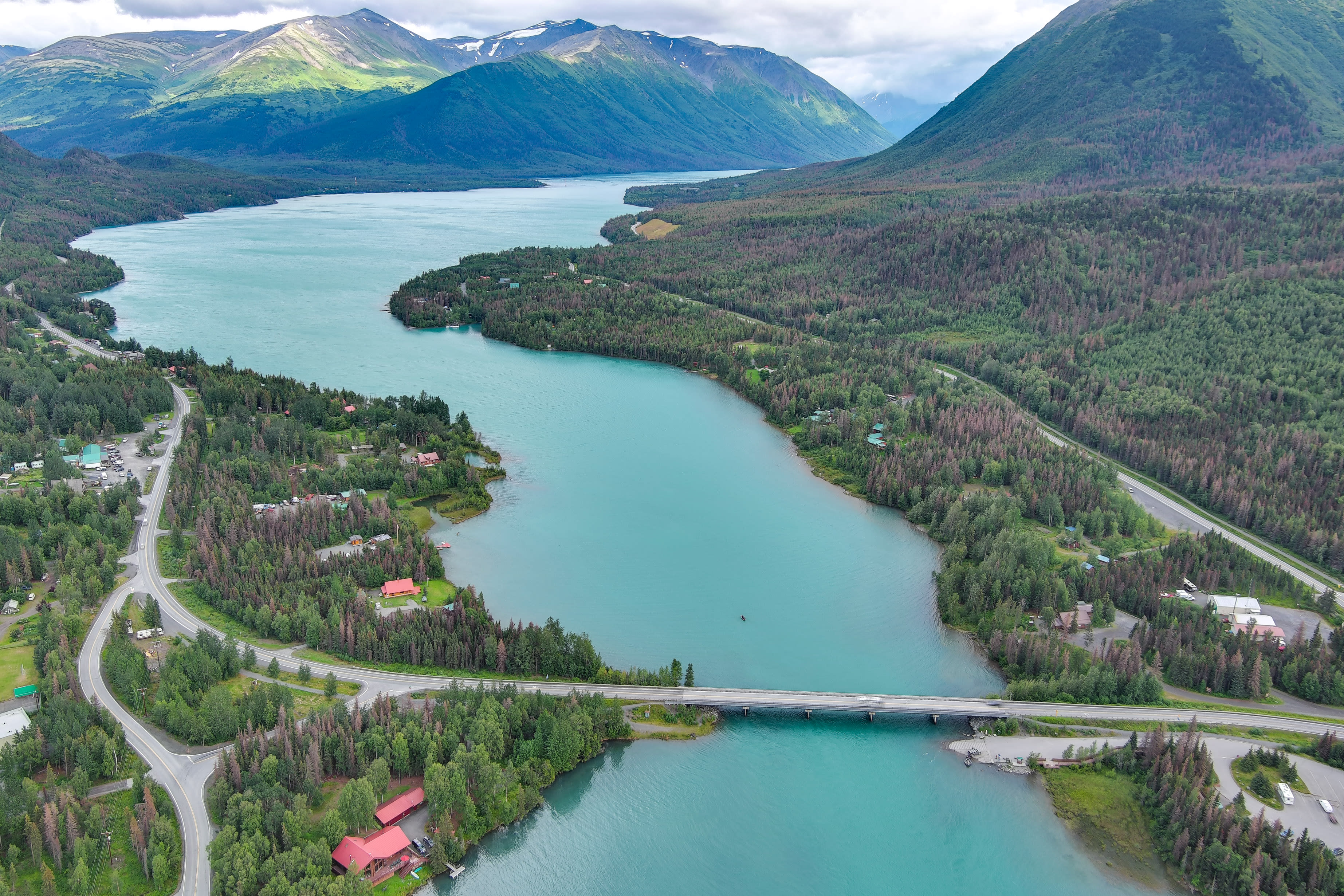 Aerial View | Walk to Kenai Lake