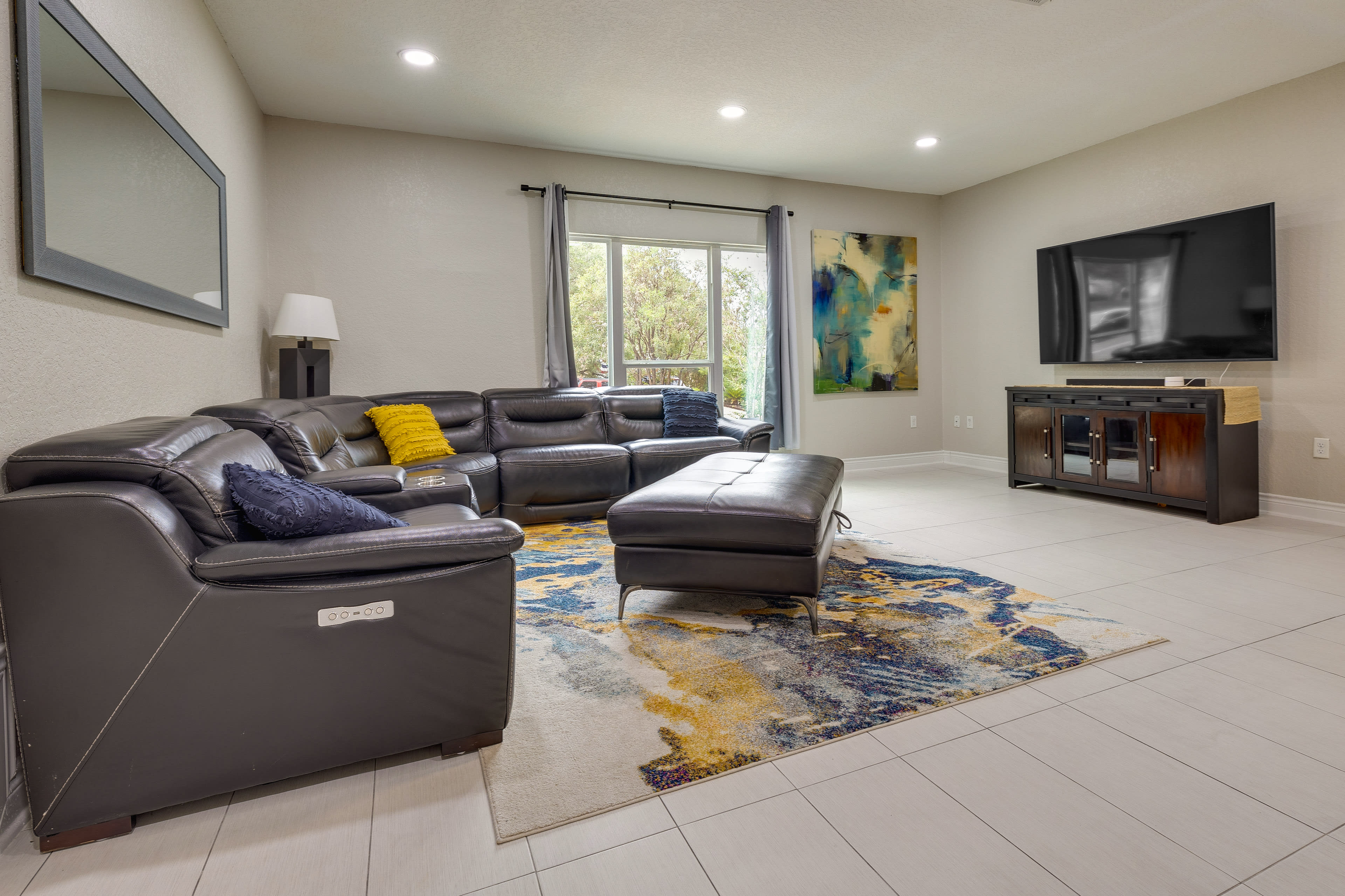 Living Room | Sleeper Sofa | Minor Steps Throughout Home | Smart TV