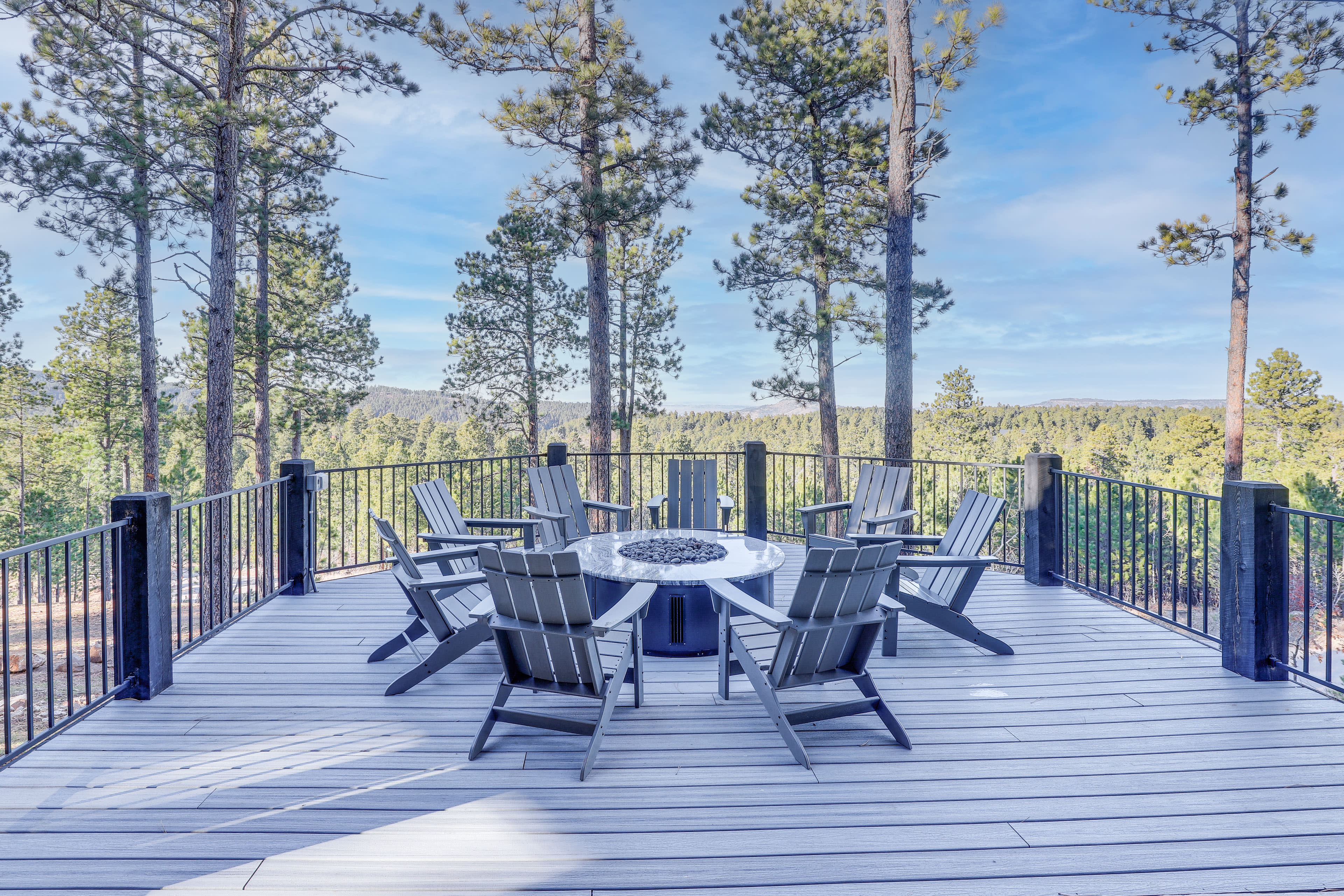 Deck | Gas Fire Pit | Outdoor Seating | Mountain Views