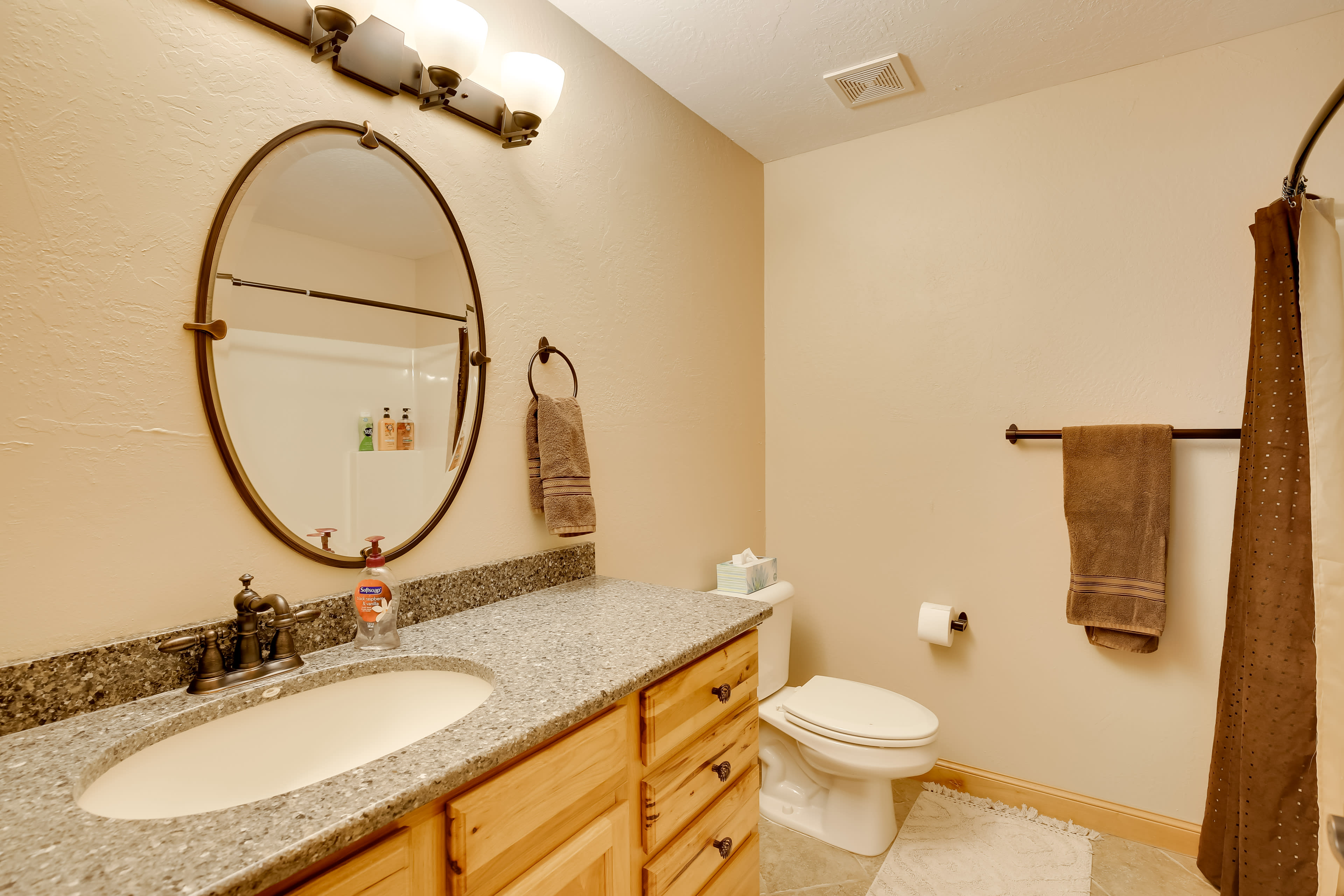 Full Bathroom | Lower Level | Complimentary Toiletries