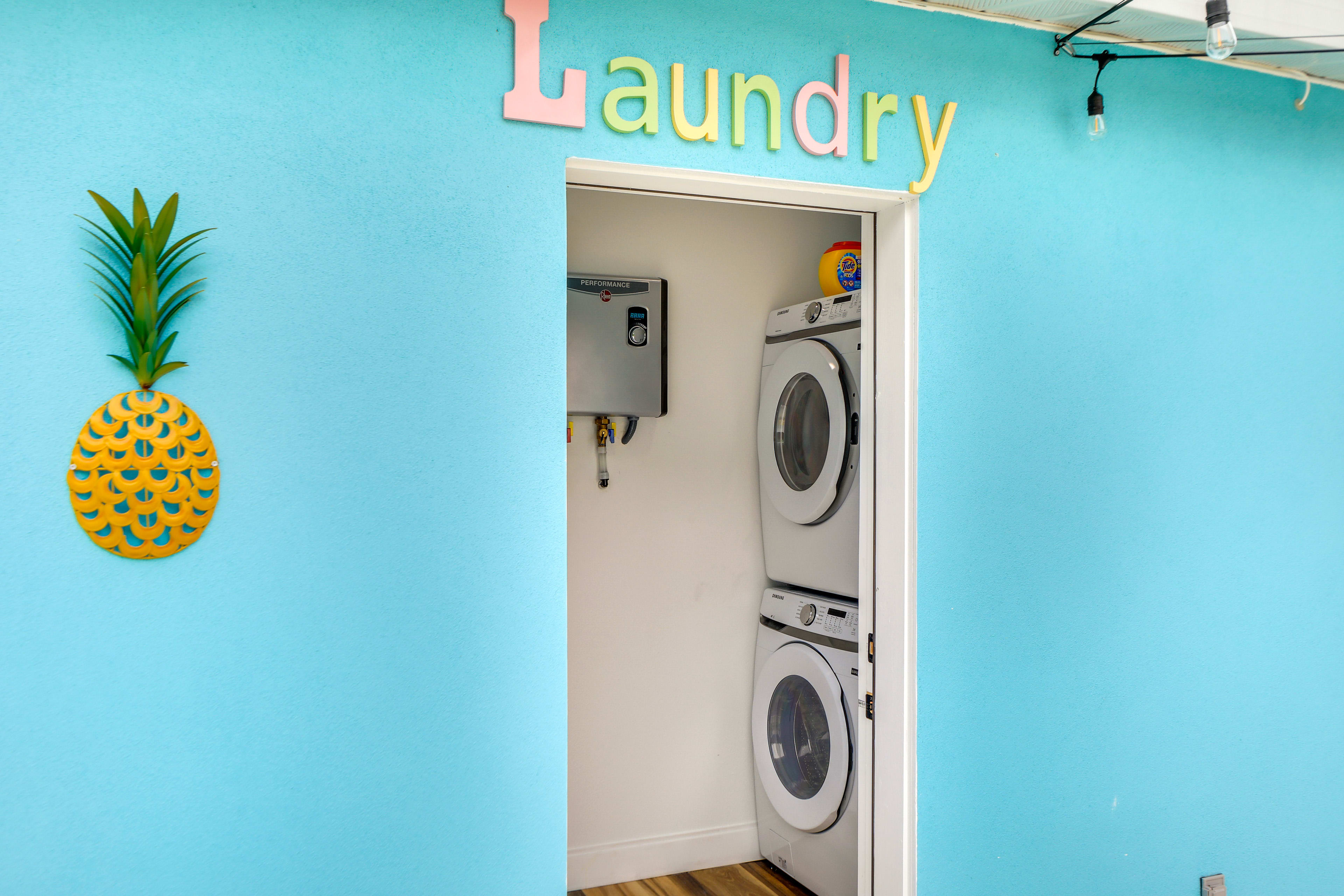 Outdoor Laundry Area | Iron/Board | Laundry Detergent