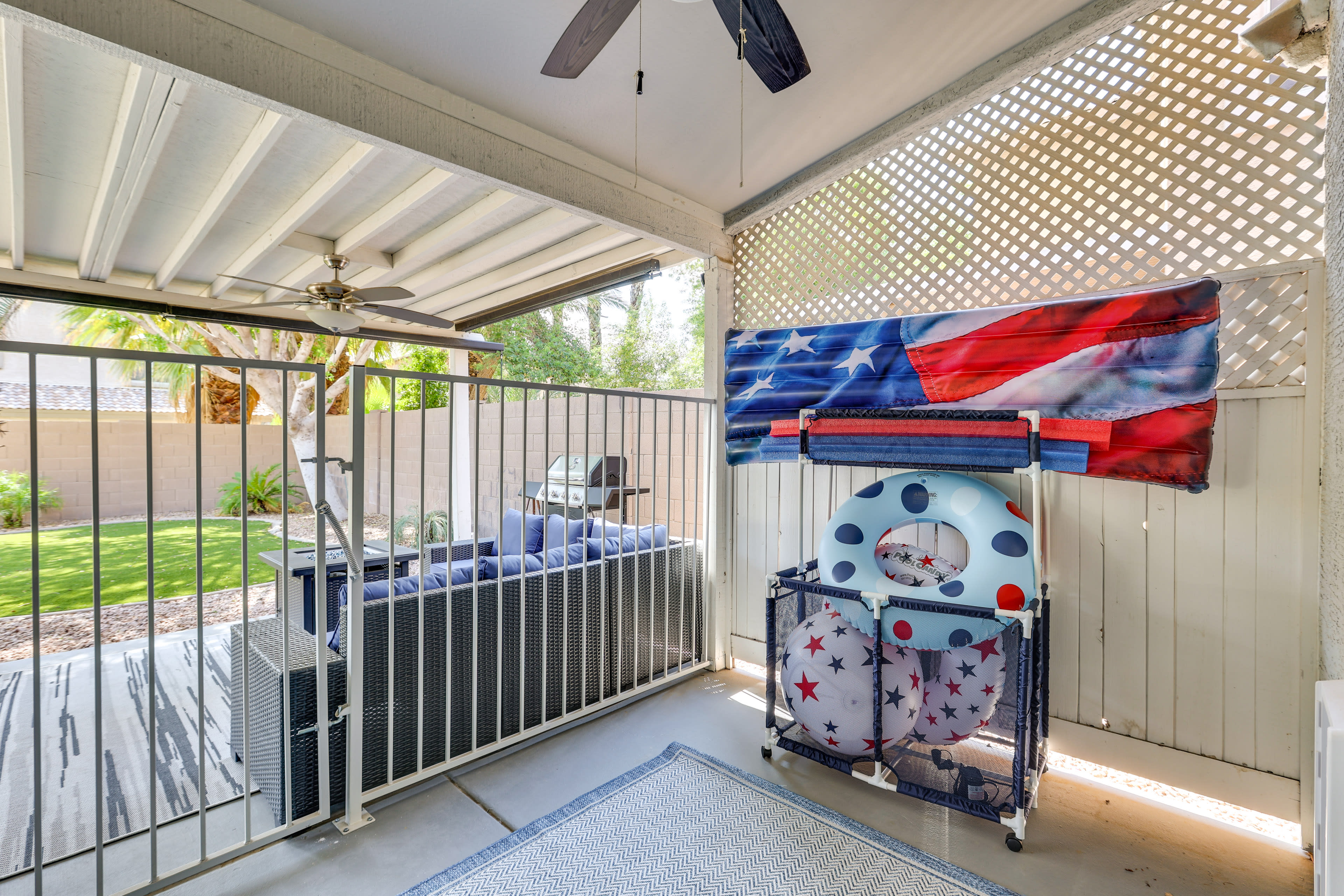 Private Backyard Area | Hot Tub | BBQ Grill | Outdoor Fire Pit