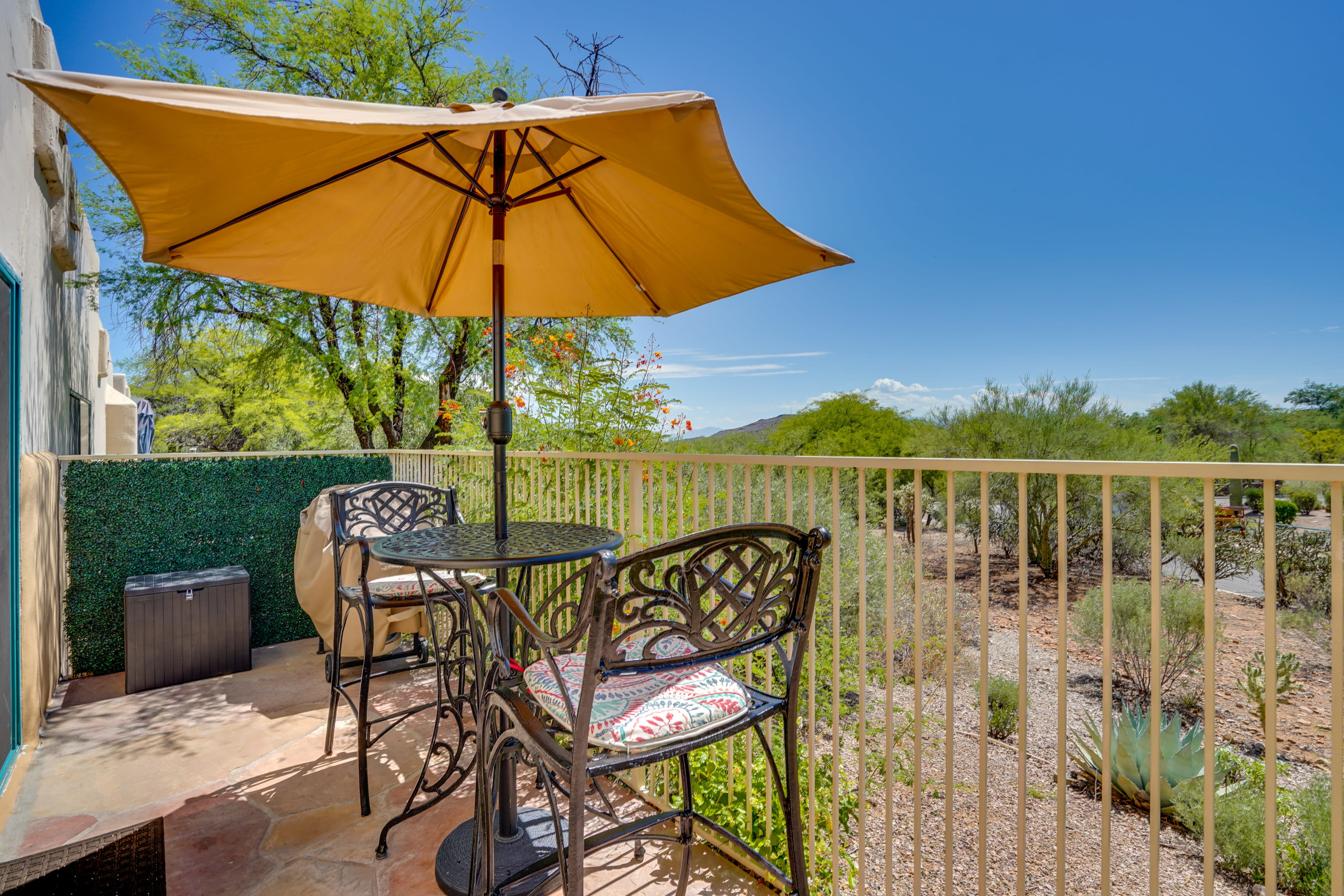 Private Patio | Mountain Views | Gas Grill w/ Side Burner