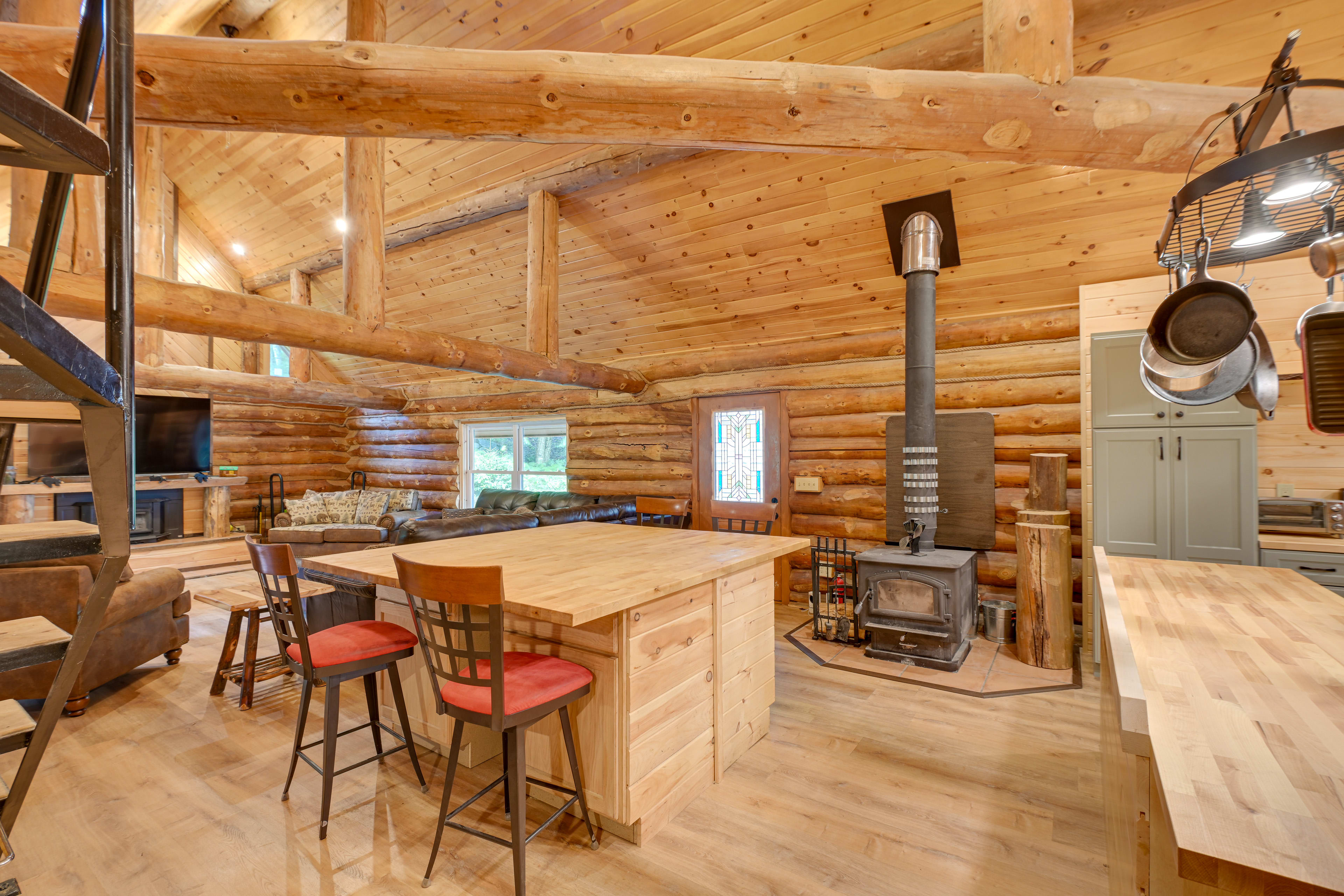 Breakfast Bar | Dishware & Flatware Provided | Wood-Burning Stove