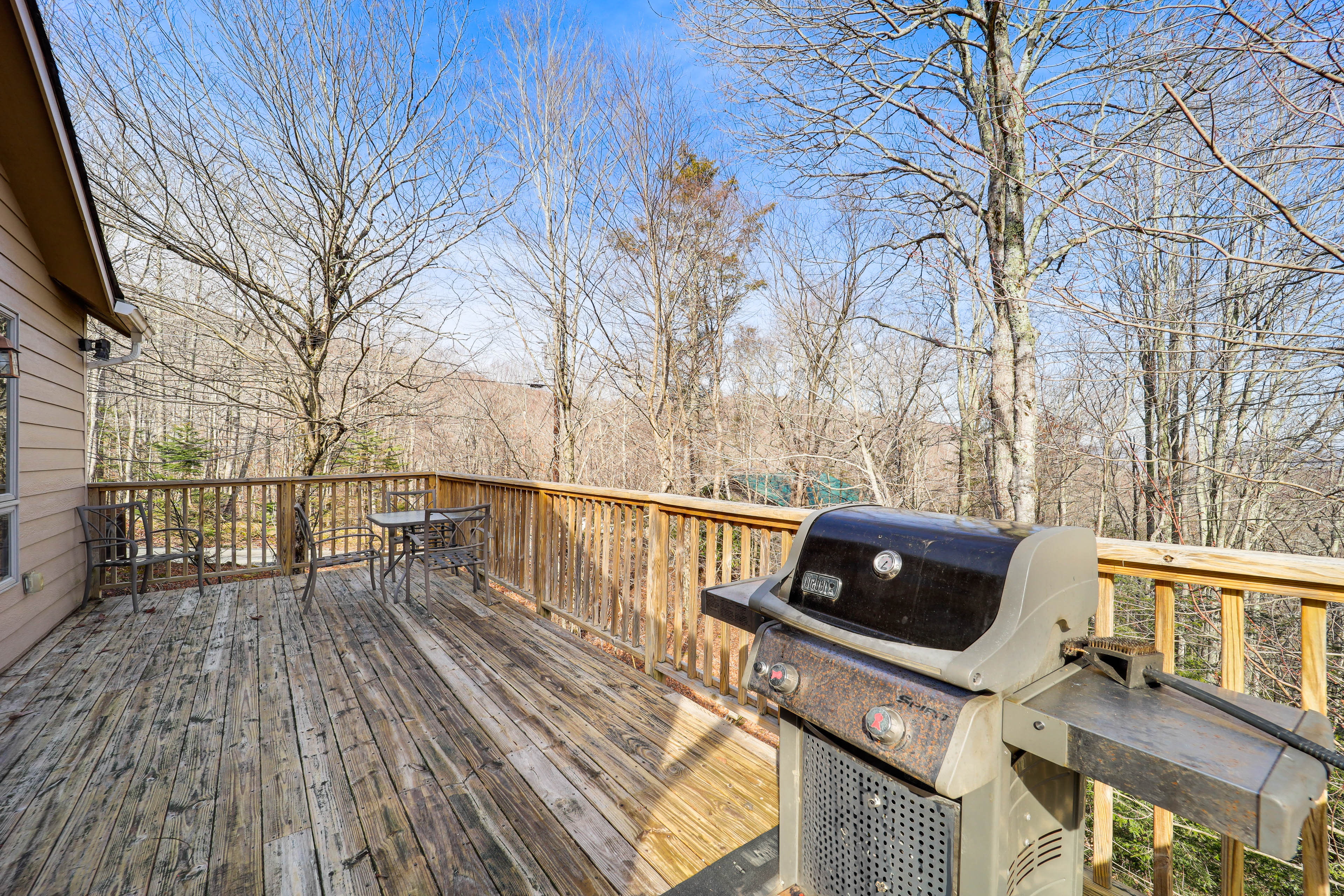 Outdoor Space | Multi-Level Cabin | Expansive Mountain Views