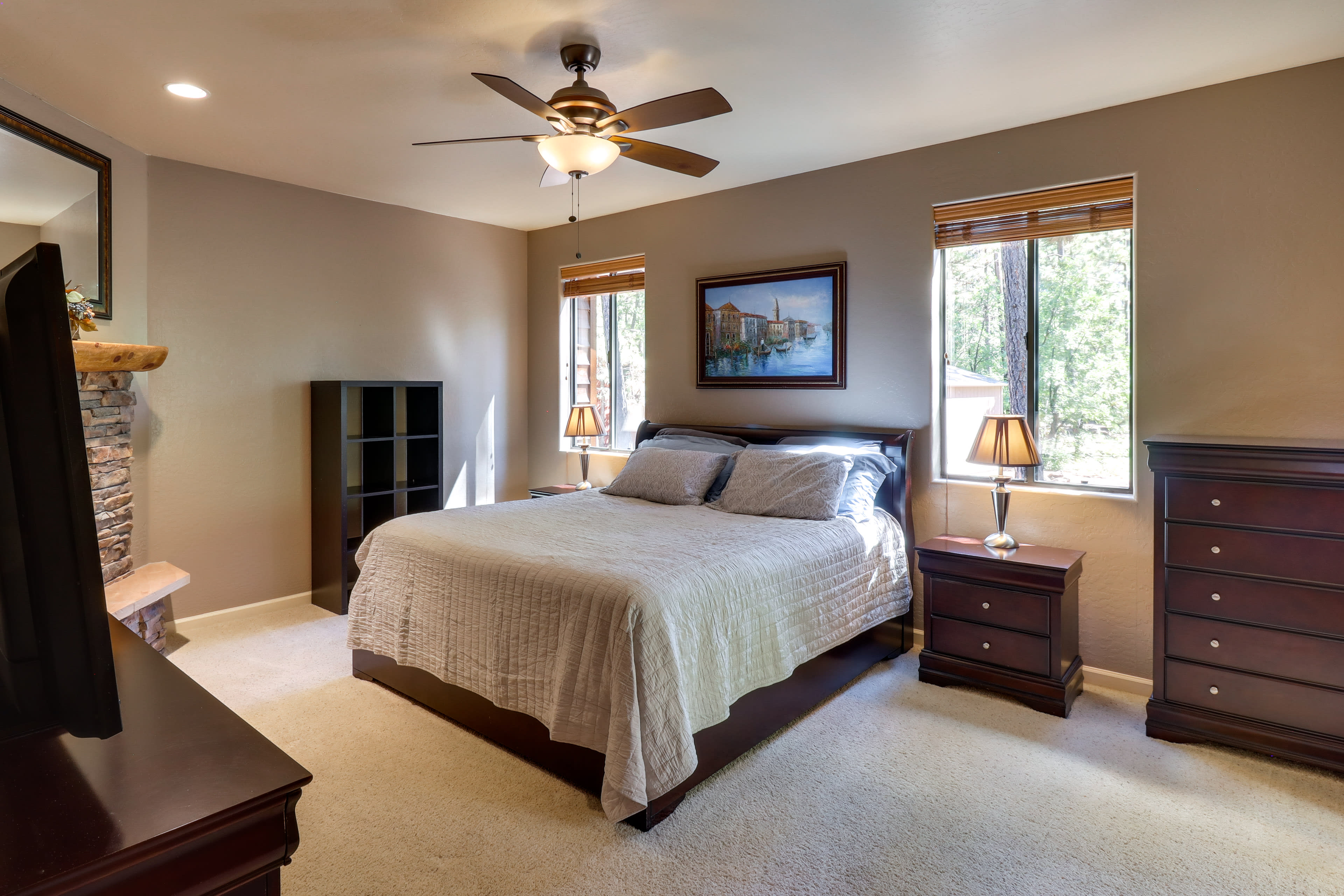 Bedroom Suite | California King Bed | Smart TV | Fireplace