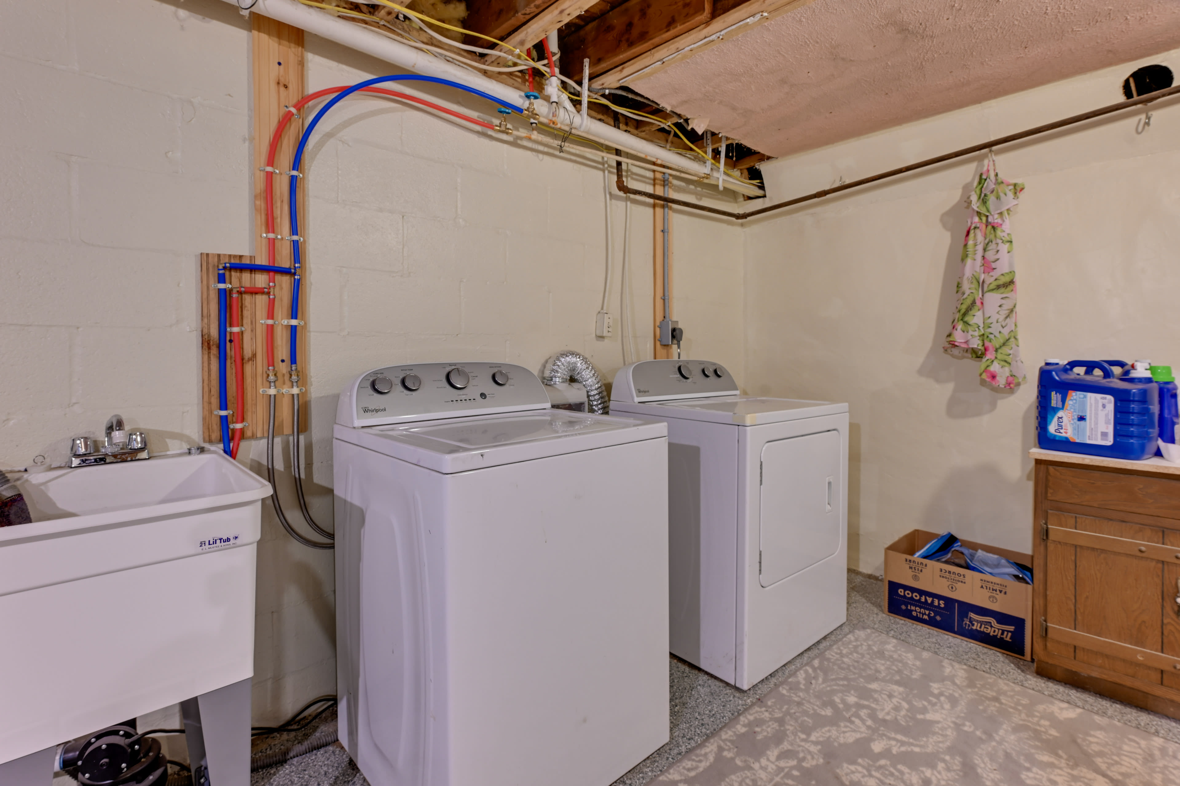 Laundry Area | Basement | Washer + Dryer