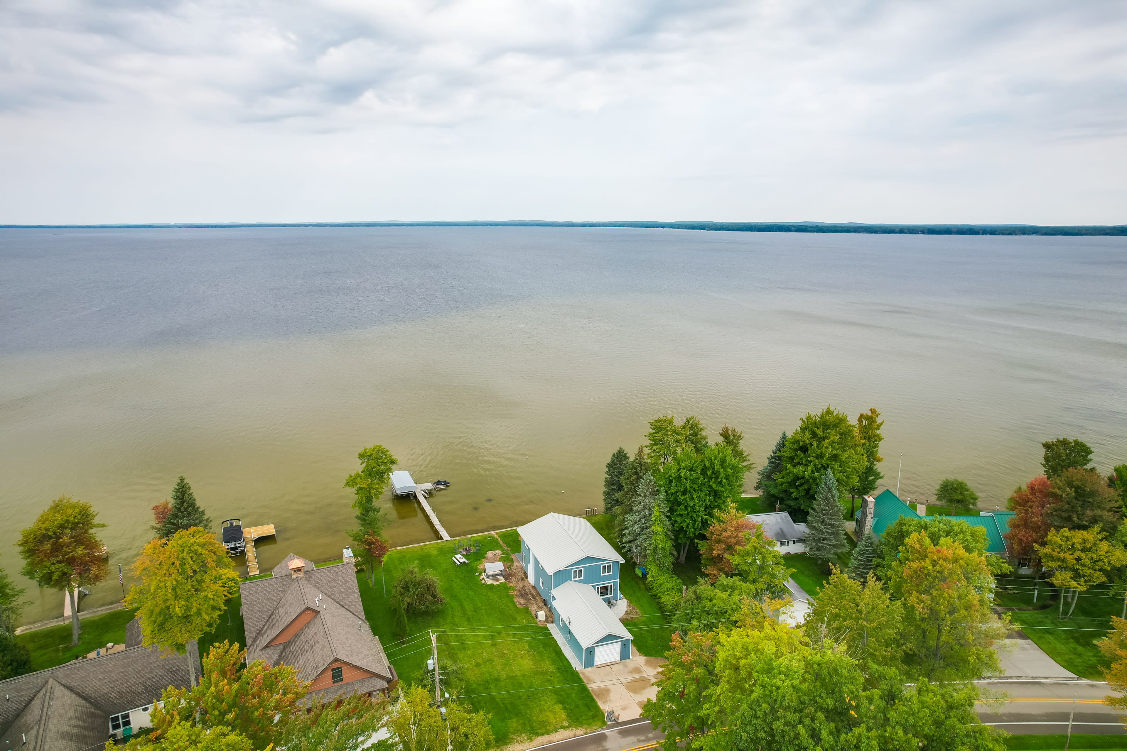 Property Exterior | Private Boat Dock on Houghton Lake