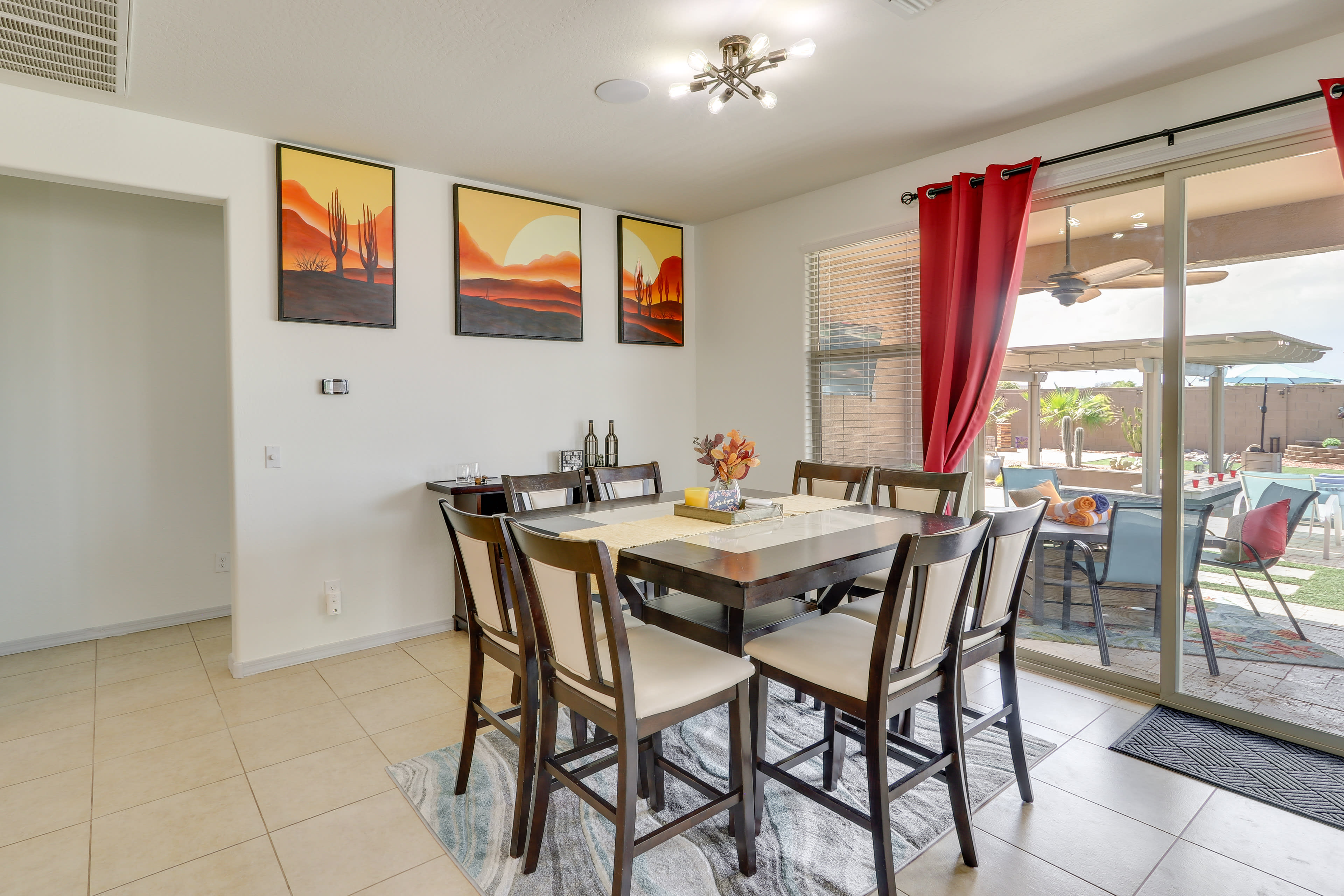 Dining Area | Dishware/Flatware | Trash Bags/Paper Towels