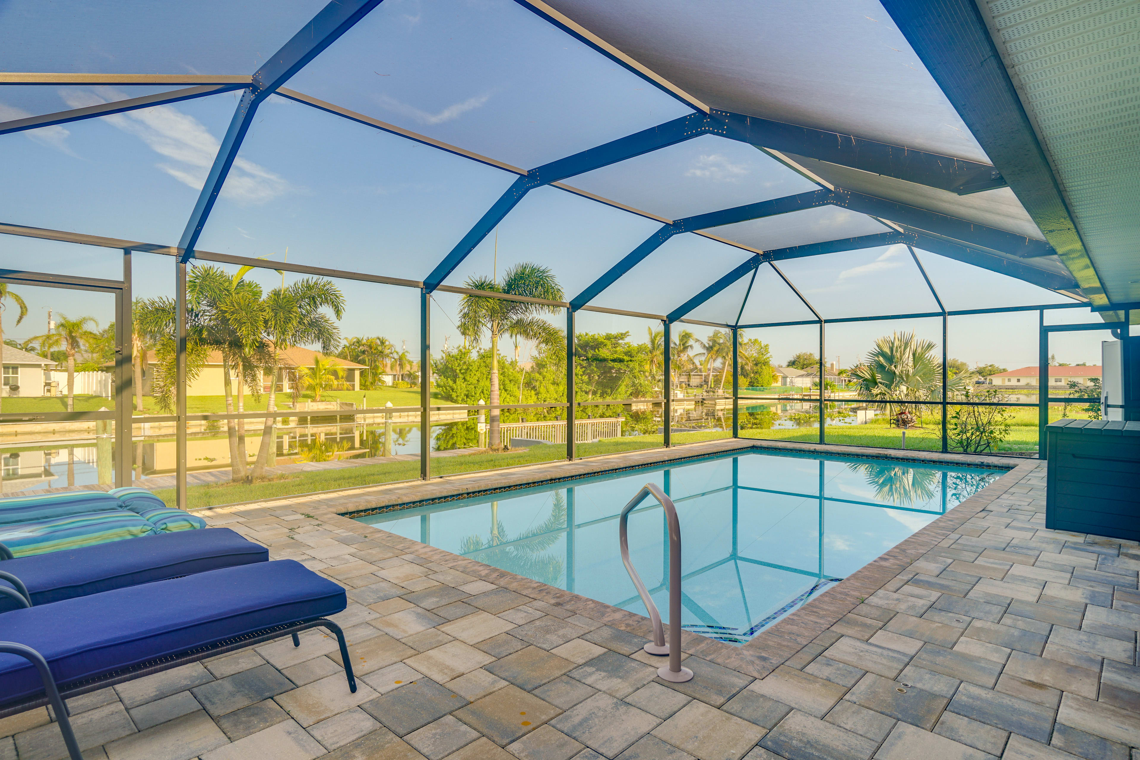 Cape Coral Vacation Rental | 3BR | 2BA | 2,400 Sq Ft | Half Step to Enter
