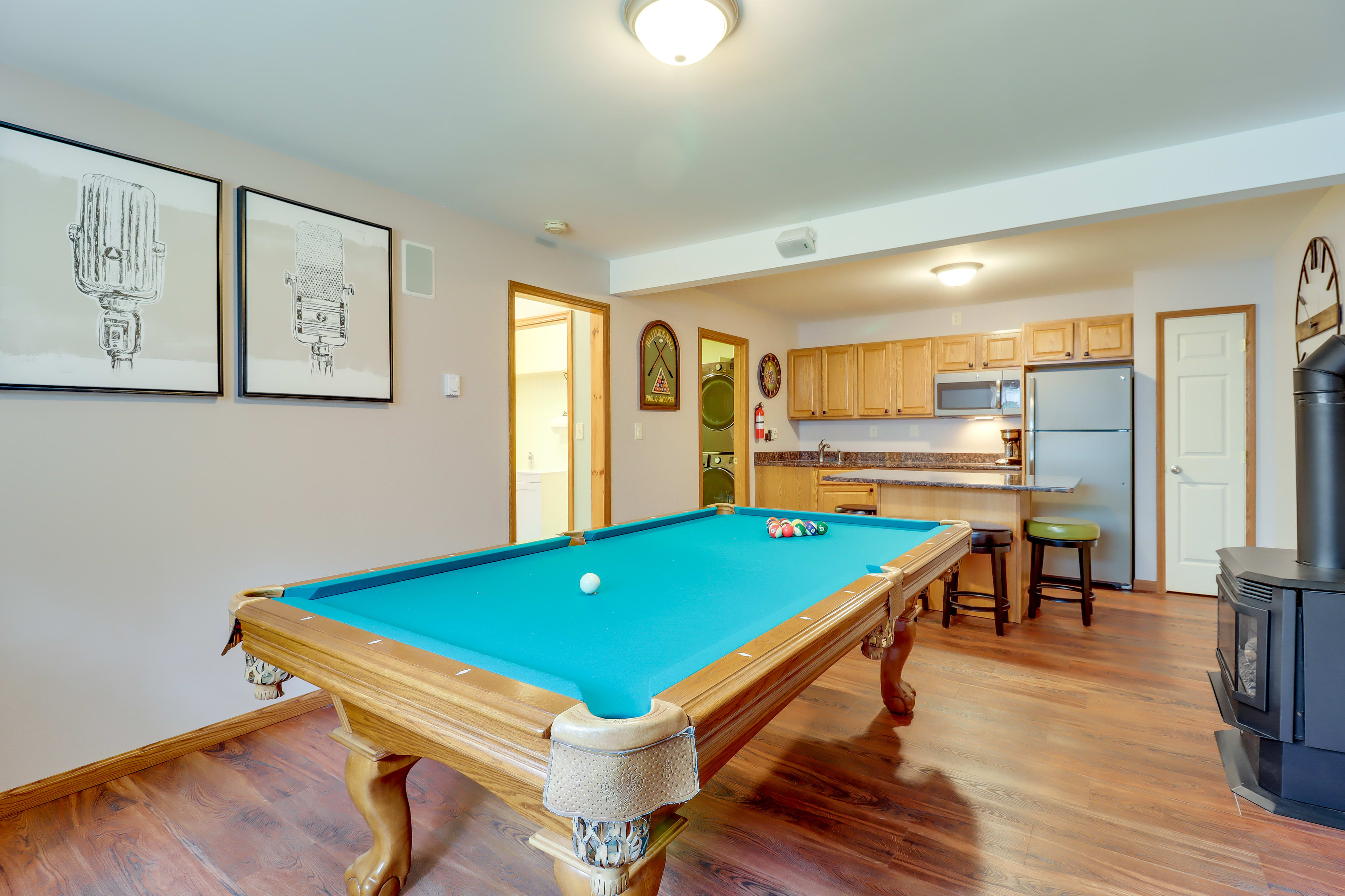 Game Room | 1st Floor | Pool Table | Gas Stove