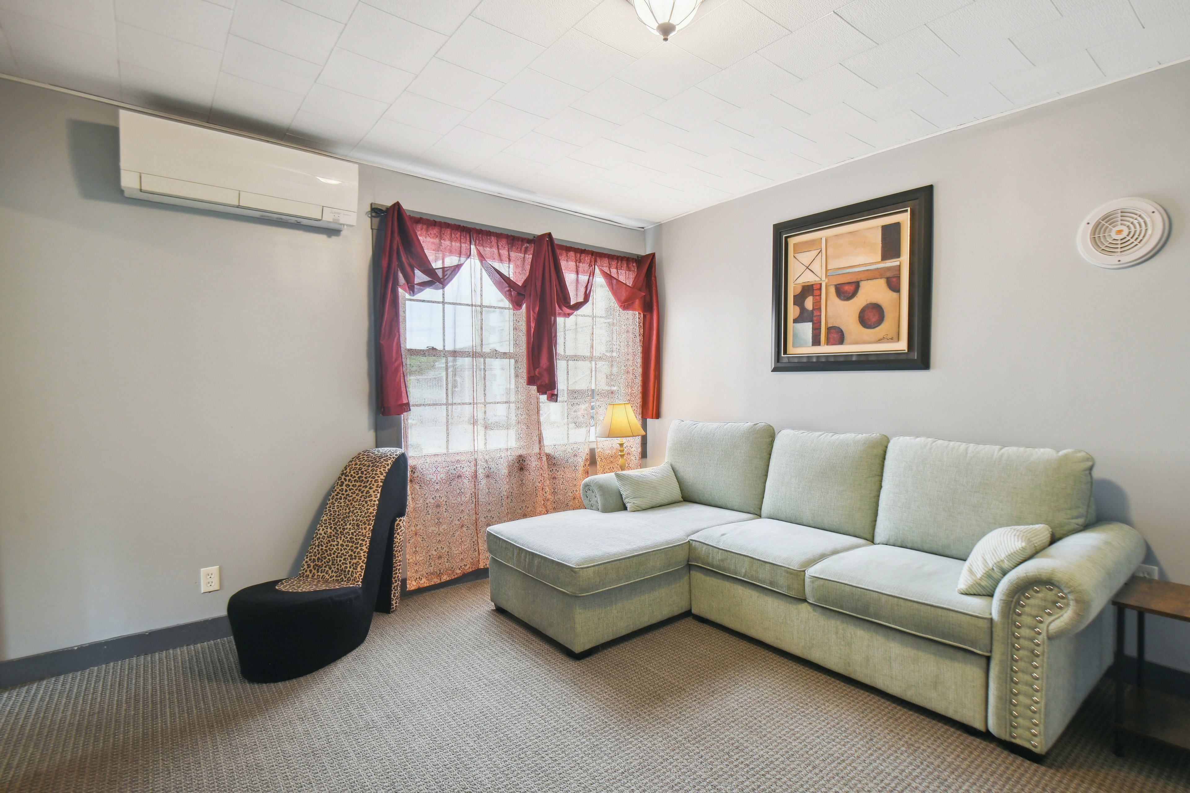 Living Room | Central A/C + Heating | Free WiFi