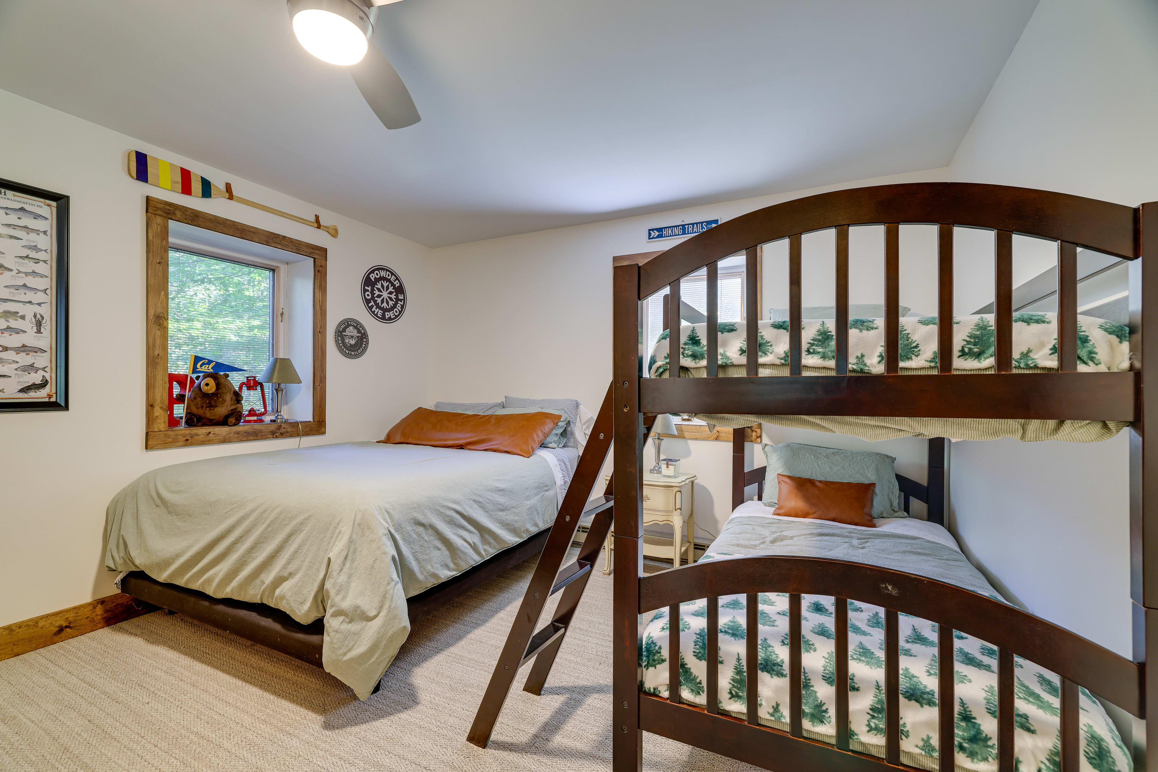 Bedroom 2 | Queen Bed | Twin Bunk Bed | Lower Level | Stairs Required