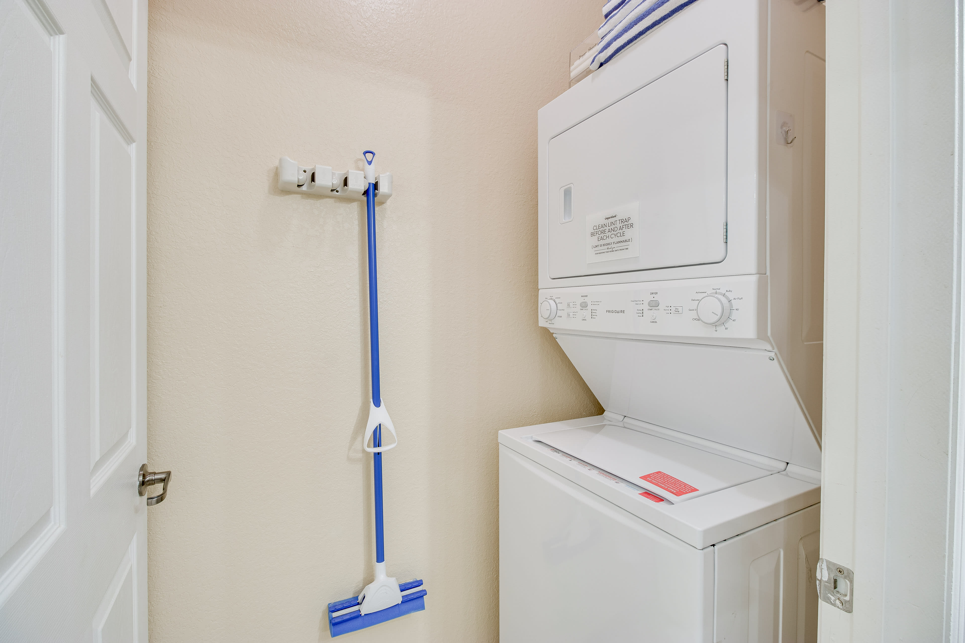 Laundry Closet | Stackable Washer + Dryer