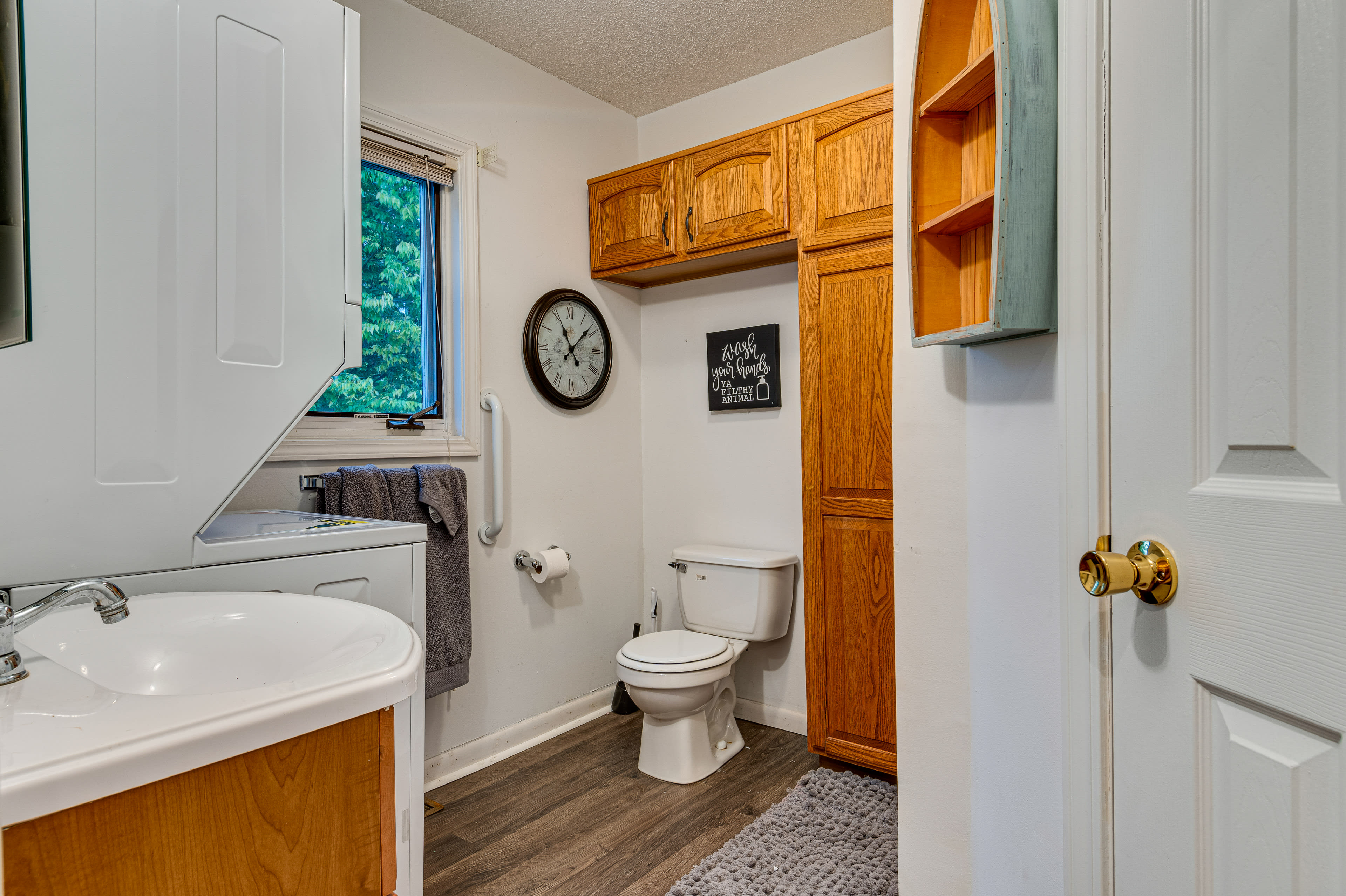 Bathroom | In-Unit Laundry | Walk-In Shower